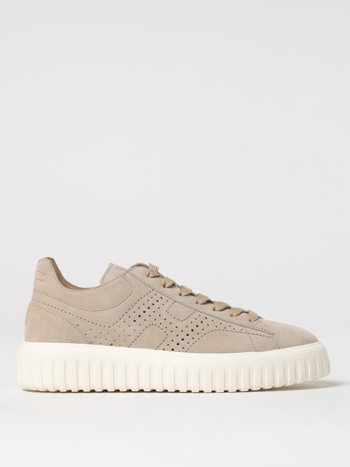 HOGAN: Sneakers men - Beige | Hogan sneakers HXM6450FJ50I9S