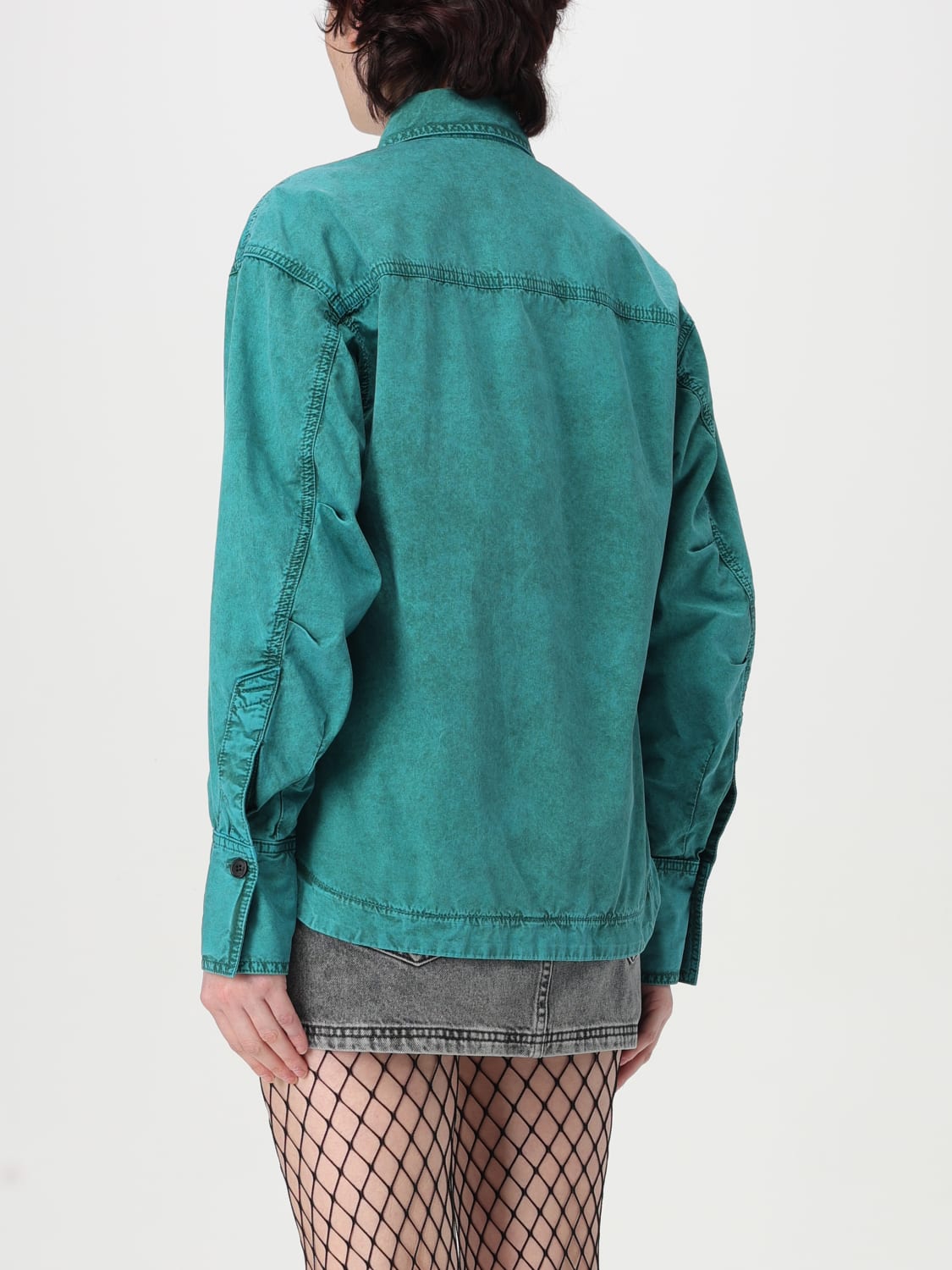 ジャケット THE ATTICO Women Jackets 250WCB00074 DDC098AA017 Green Buy The Attico logo-embroidered jacket (250WCB00074