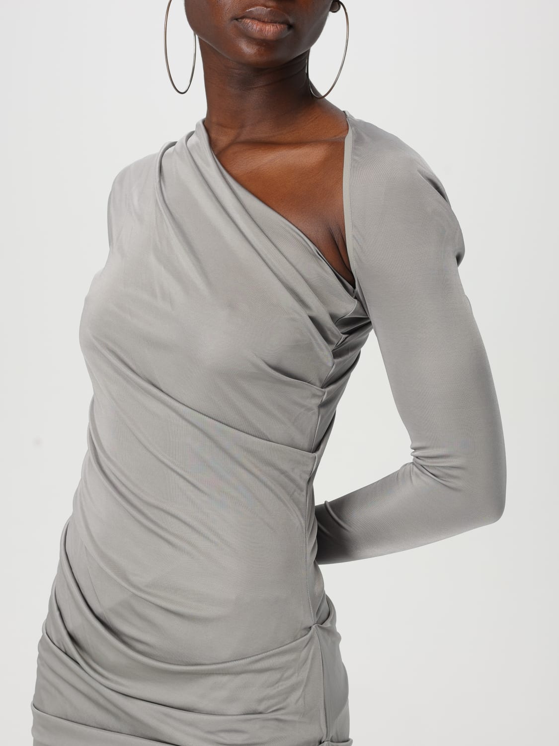 THE ATTICO VESTIDO: Vestido mujer The Attico, Gris - Img 5