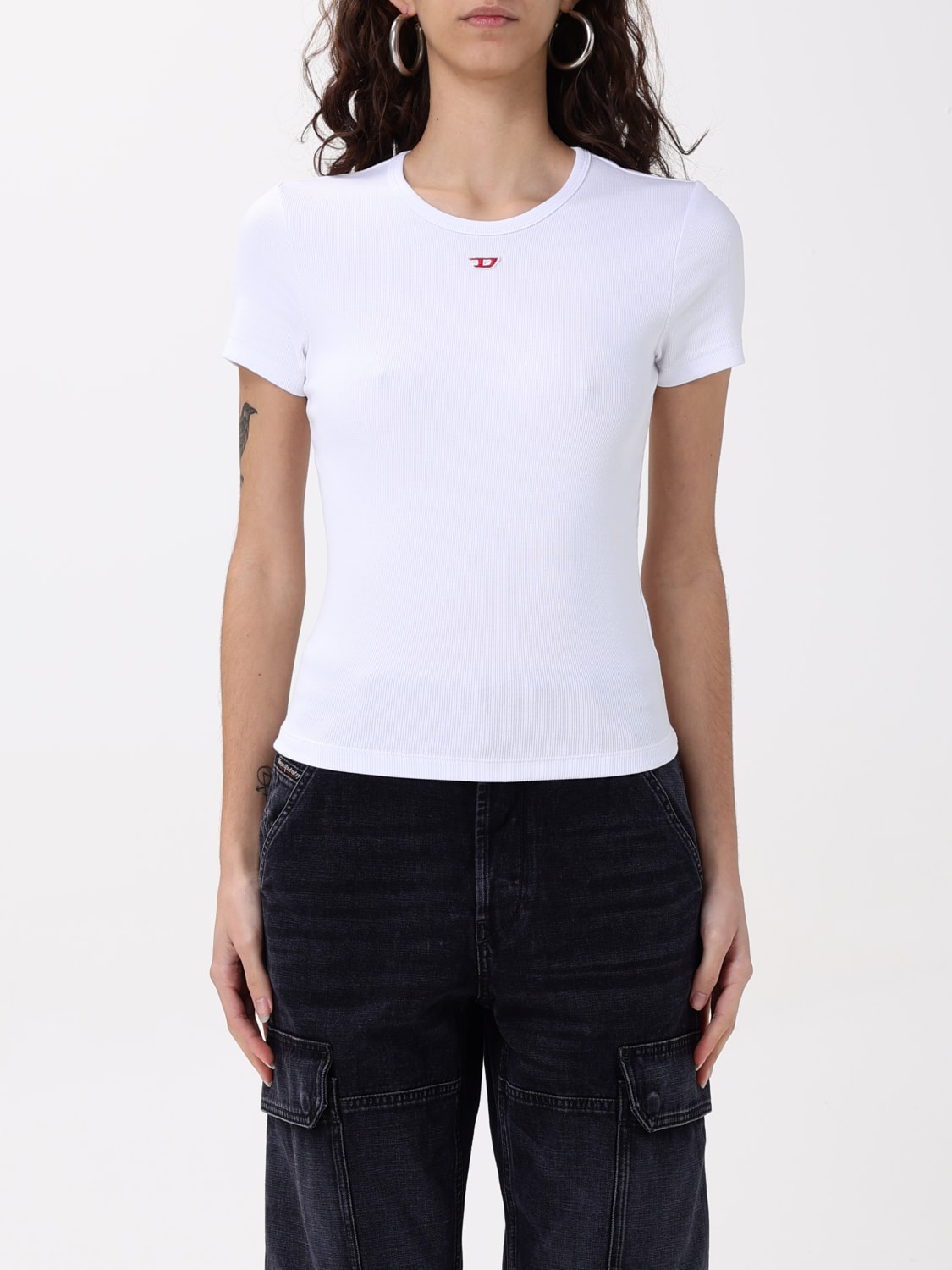 ディーゼル DIESEL Tシャツ 半袖 レディース ホワイト A14962 0GRAI 100 楽天市場】ディーゼル DIESEL Tシャツ 半袖 レディース ホワイト