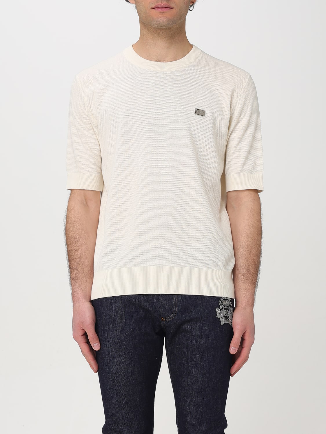 Tシャツ・カットソー DOLCE & GABBANA Men T-shirt Beige GXX03TJBCF5 W0001 DOLCE & GABBANA: T-shirt men - Beige | Dolce & Gabbana t