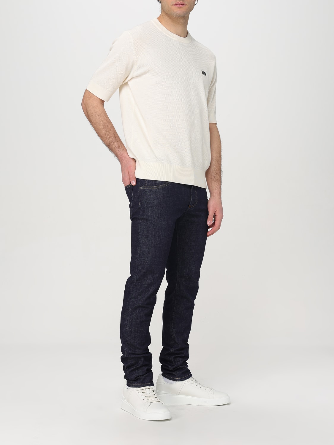 Tシャツ・カットソー DOLCE & GABBANA Men T-shirt Beige GXX03TJBCF5 W0001 DOLCE & GABBANA: T-shirt men - Beige | Dolce & Gabbana t