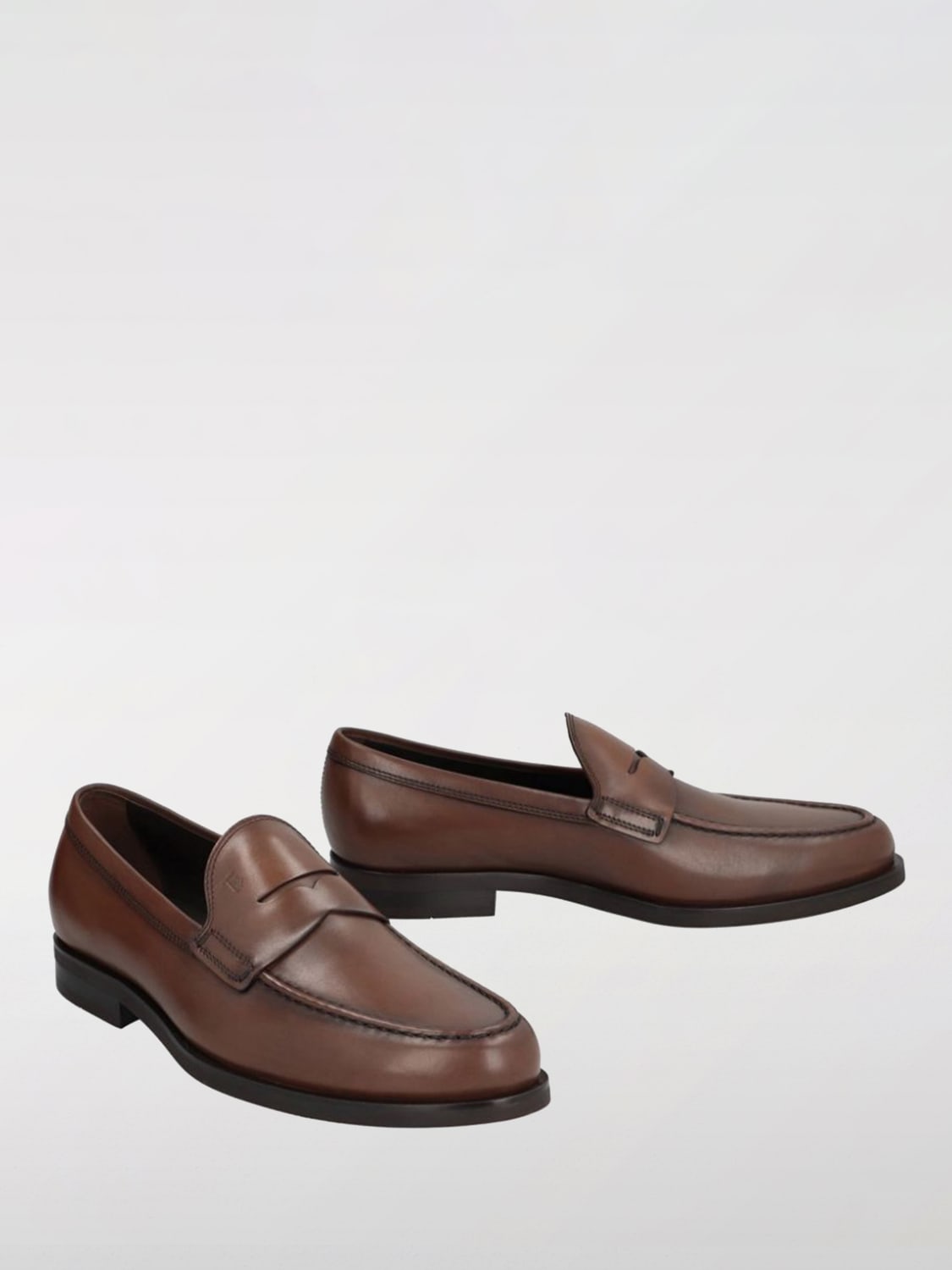 TOD'S MOCASSINI: Mocassino Tod's in pelle , Marrone - Img 2