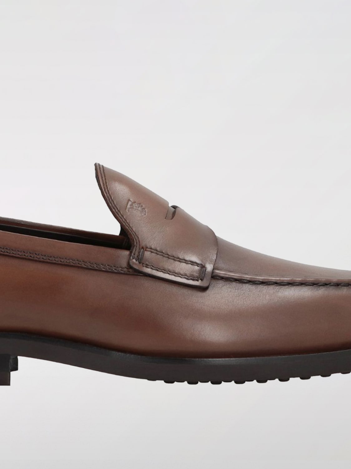 TOD'S MOCASSINI: Mocassino Tod's in pelle , Marrone - Img 4