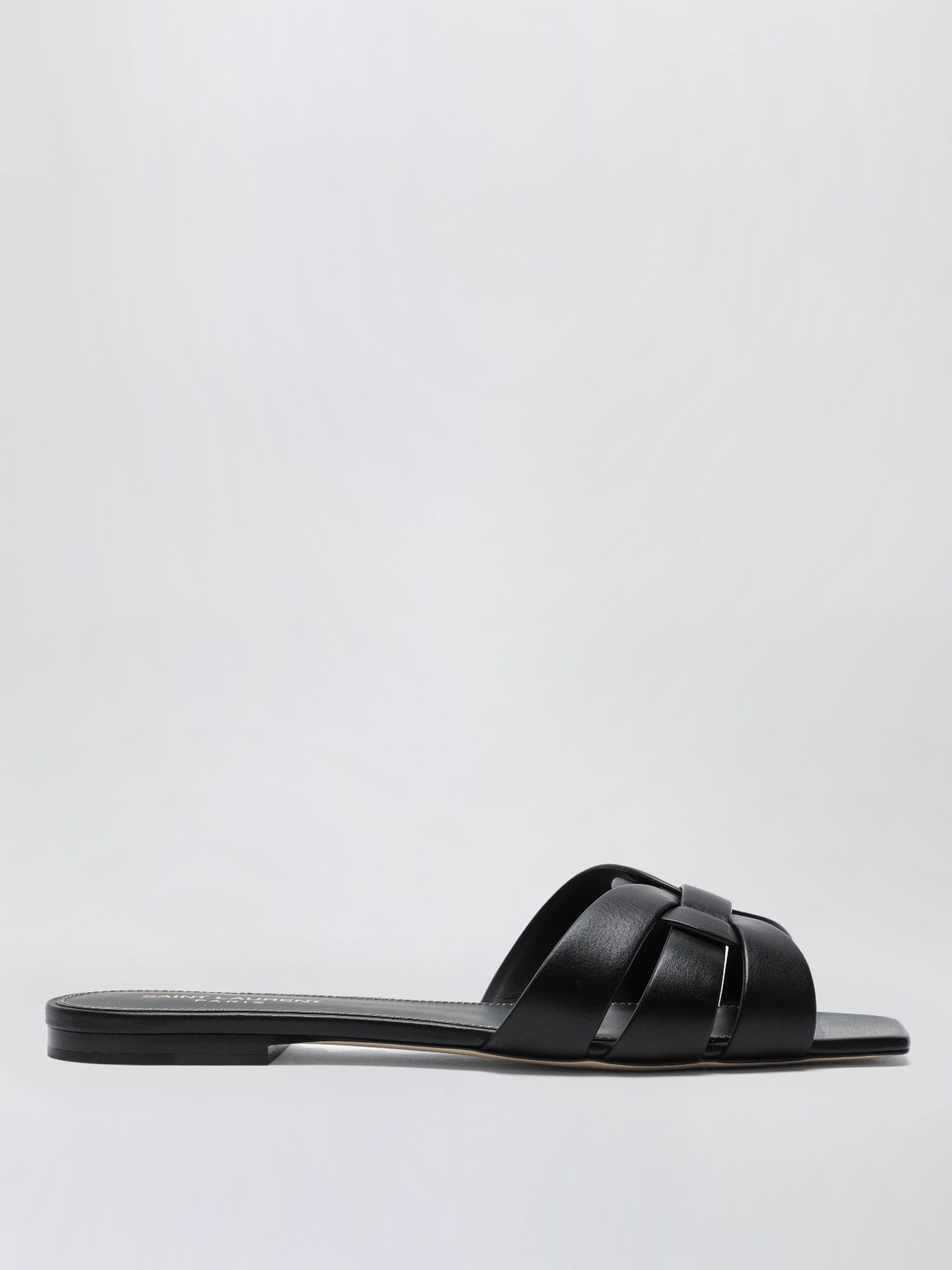 SAINT LAURENT HEELED SANDAL: Flat sandals woman Saint Laurent, Black - Img 1