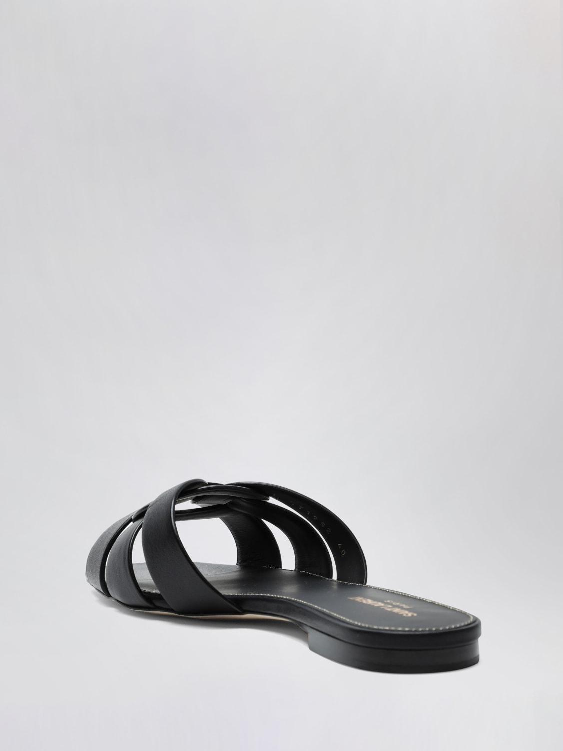 SAINT LAURENT HEELED SANDAL: Flat sandals woman Saint Laurent, Black - Img 3