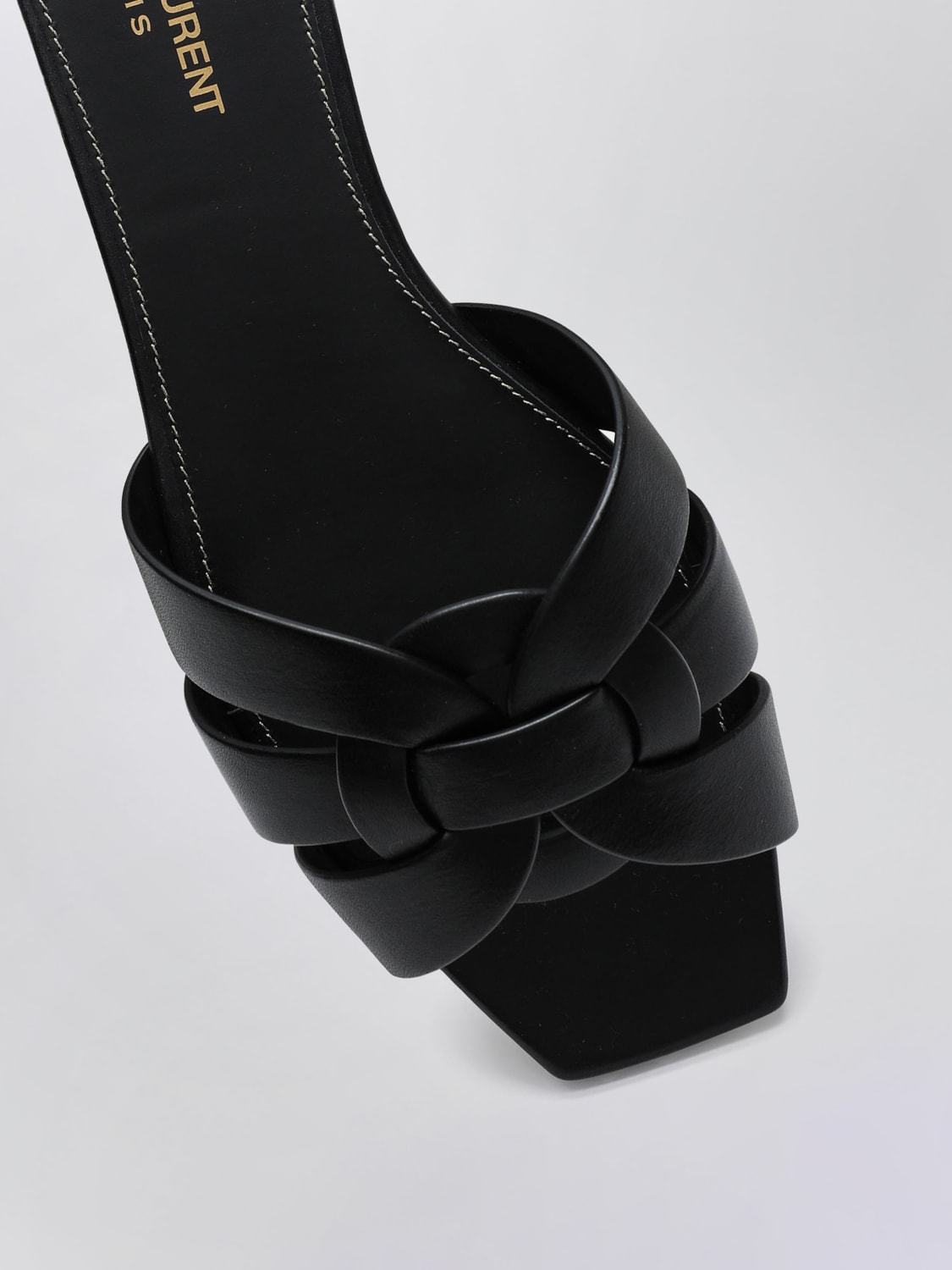 SAINT LAURENT HEELED SANDAL: Flat sandals woman Saint Laurent, Black - Img 4