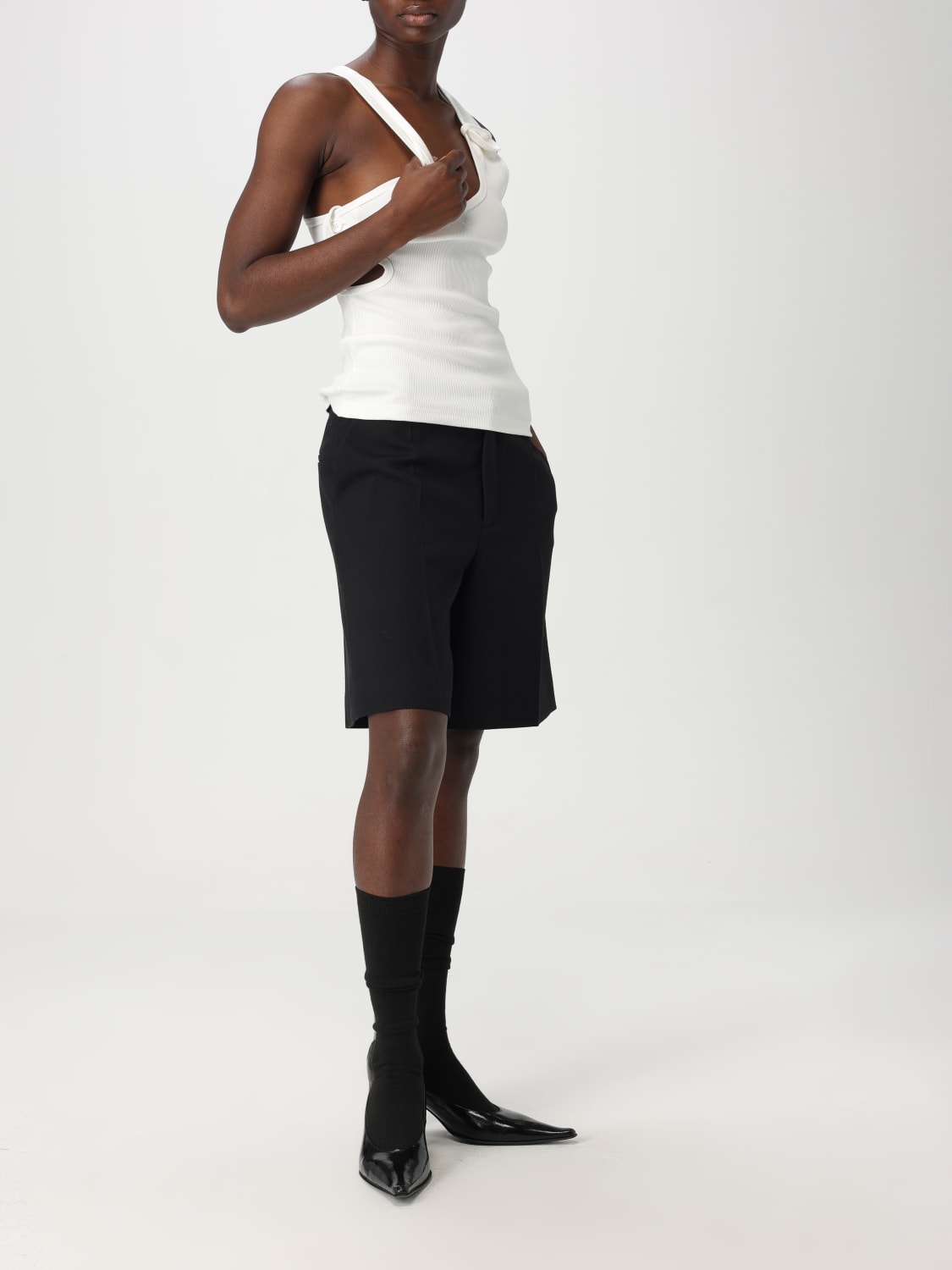 Tシャツ・カットソー COURREGES Women Tops 125JDE118JS0194 0001 White COURRÈGES: Top woman - White | Courrèges top 125JDE118JS0194