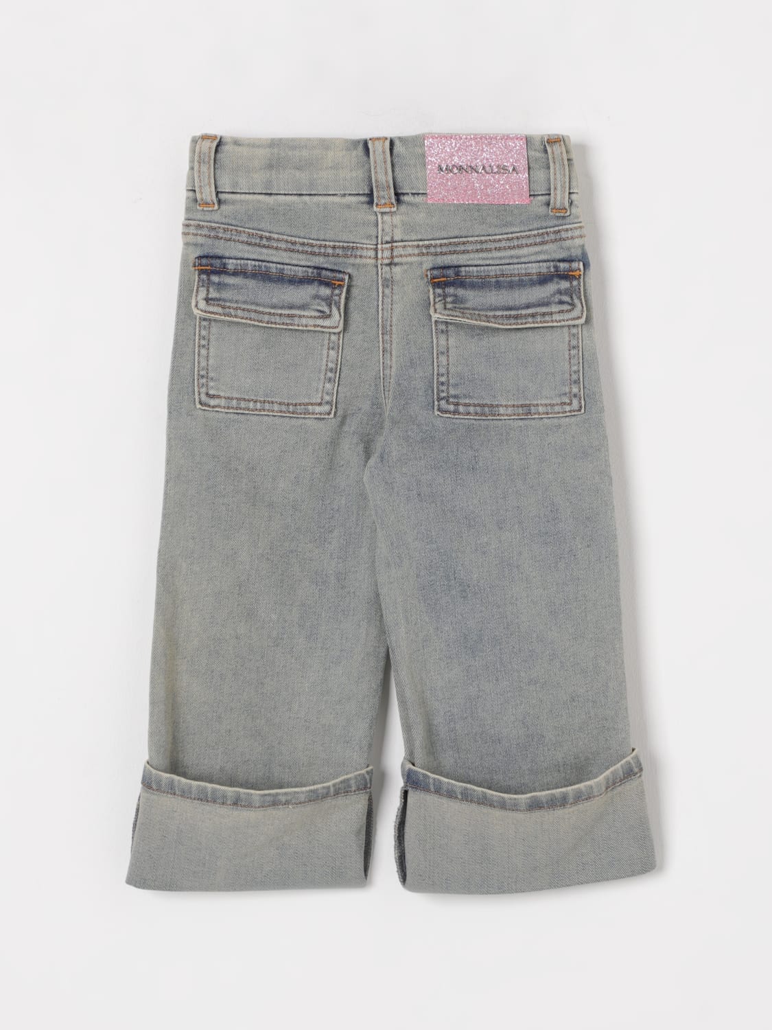 MONNALISA 牛仔裤: 牛仔裤 儿童 Monnalisa, 牛仔布 - Img 2