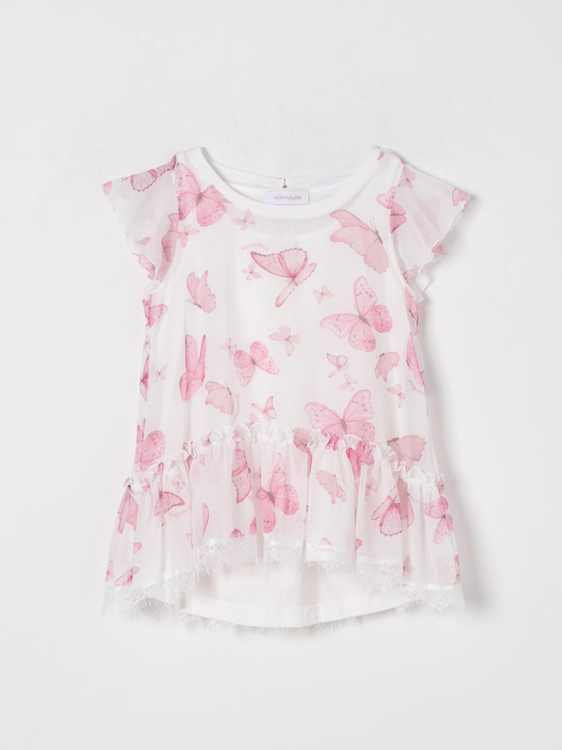 MONNALISA TOP: Top kids Monnalisa, White - Img 1