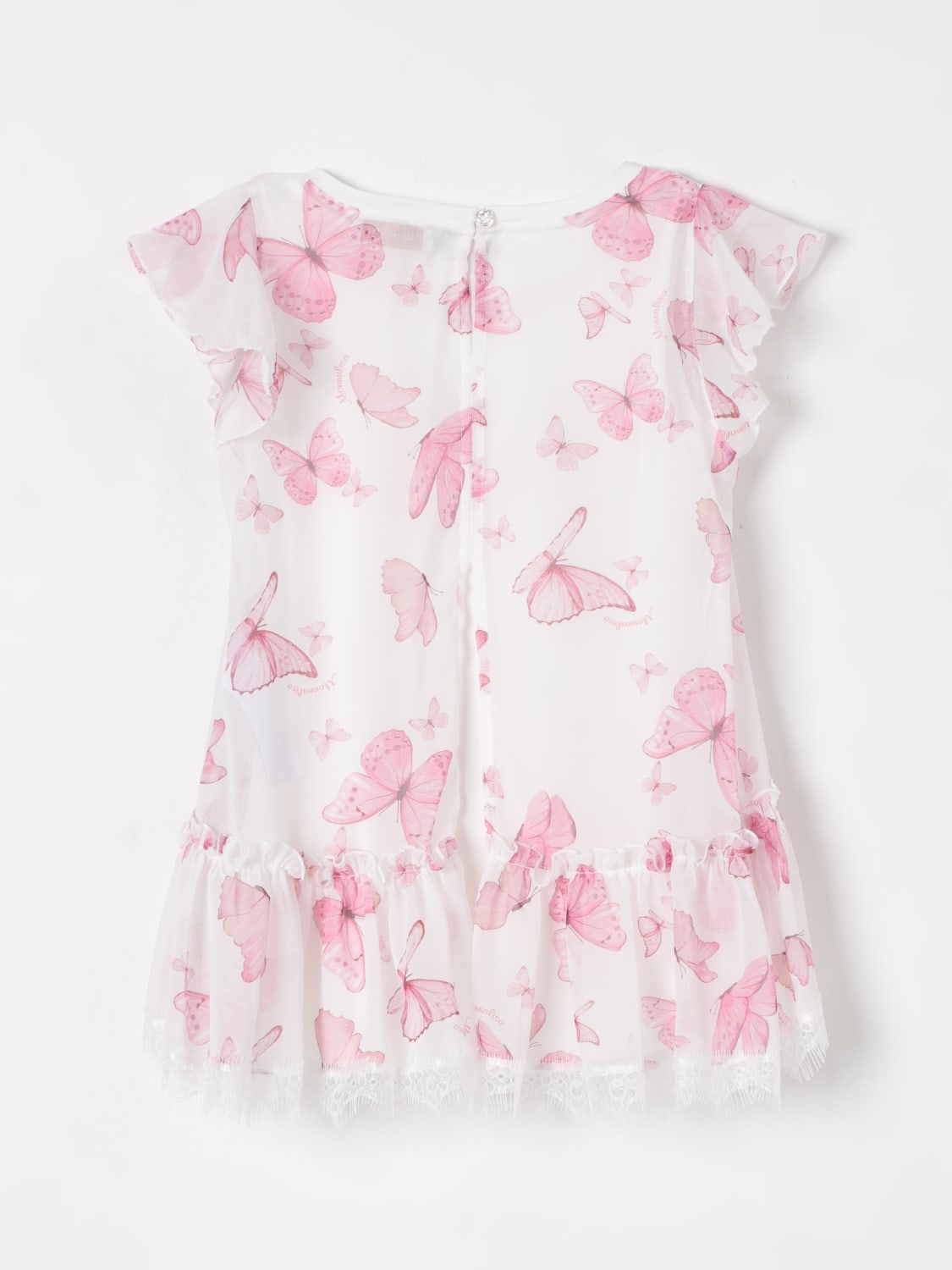 MONNALISA TOP: Top enfant Monnalisa, Jaune Crème - Img 2