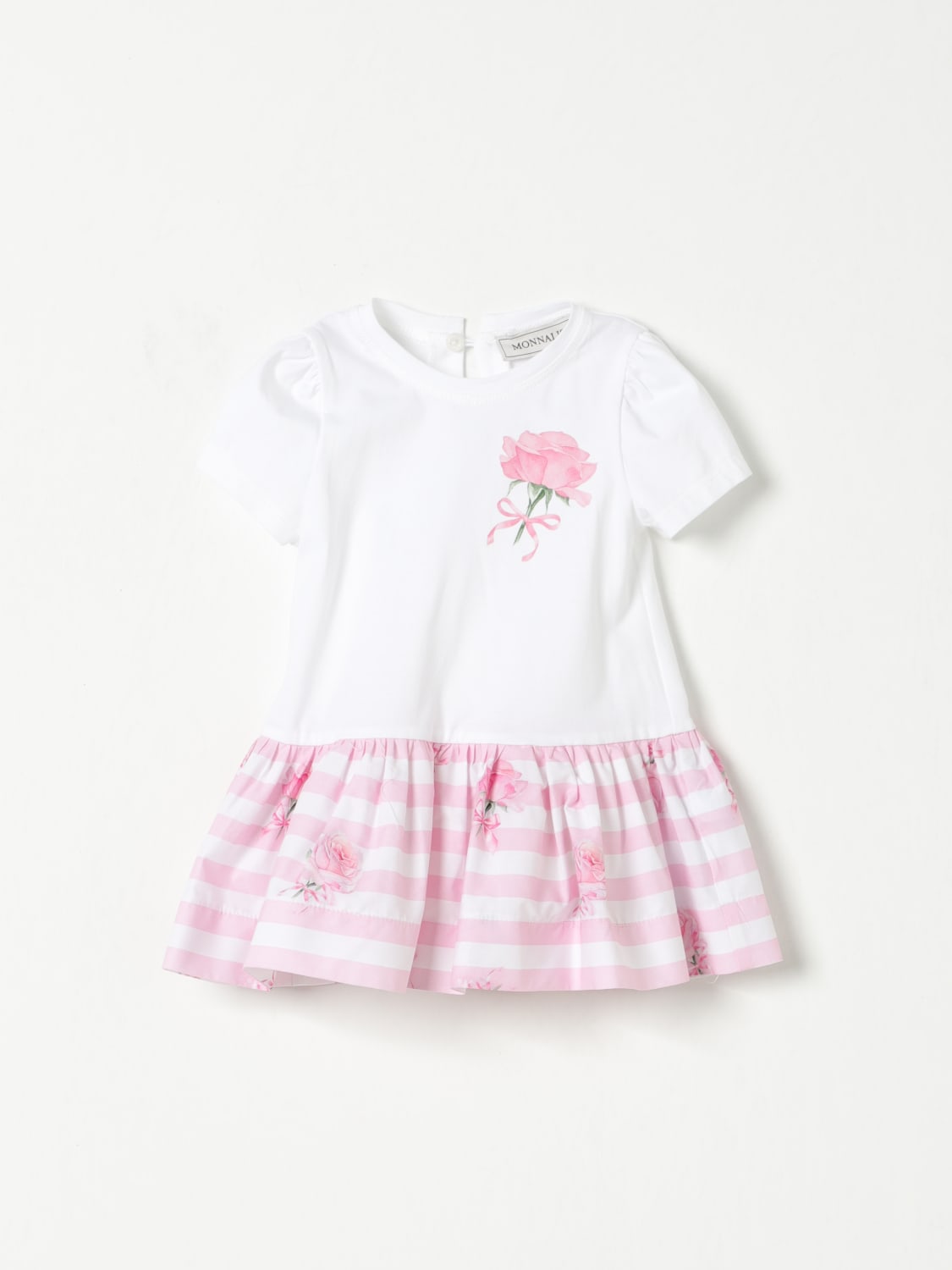 MONNALISA ROMPER: Romper kids Monnalisa, White - Img 1