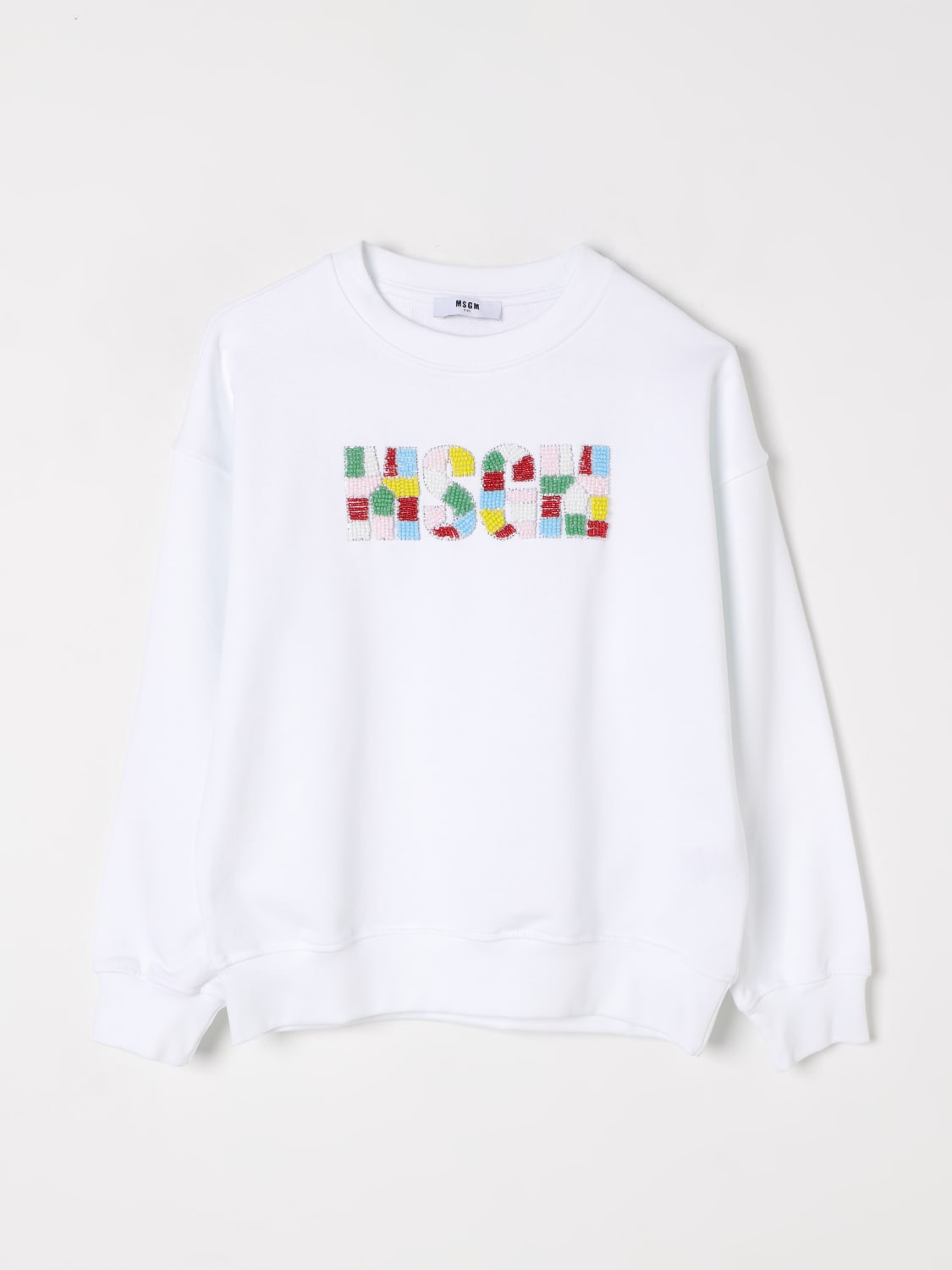 MSGM KIDS SWEATER: Sweater kids MSGM Kids, White - Img 1