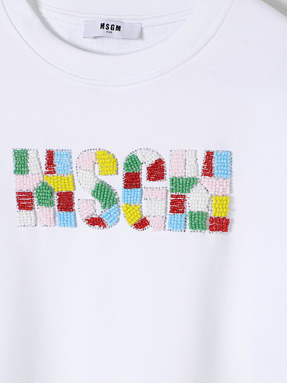 MSGM KIDS SWEATER: Sweater kids MSGM Kids, White - Img 3