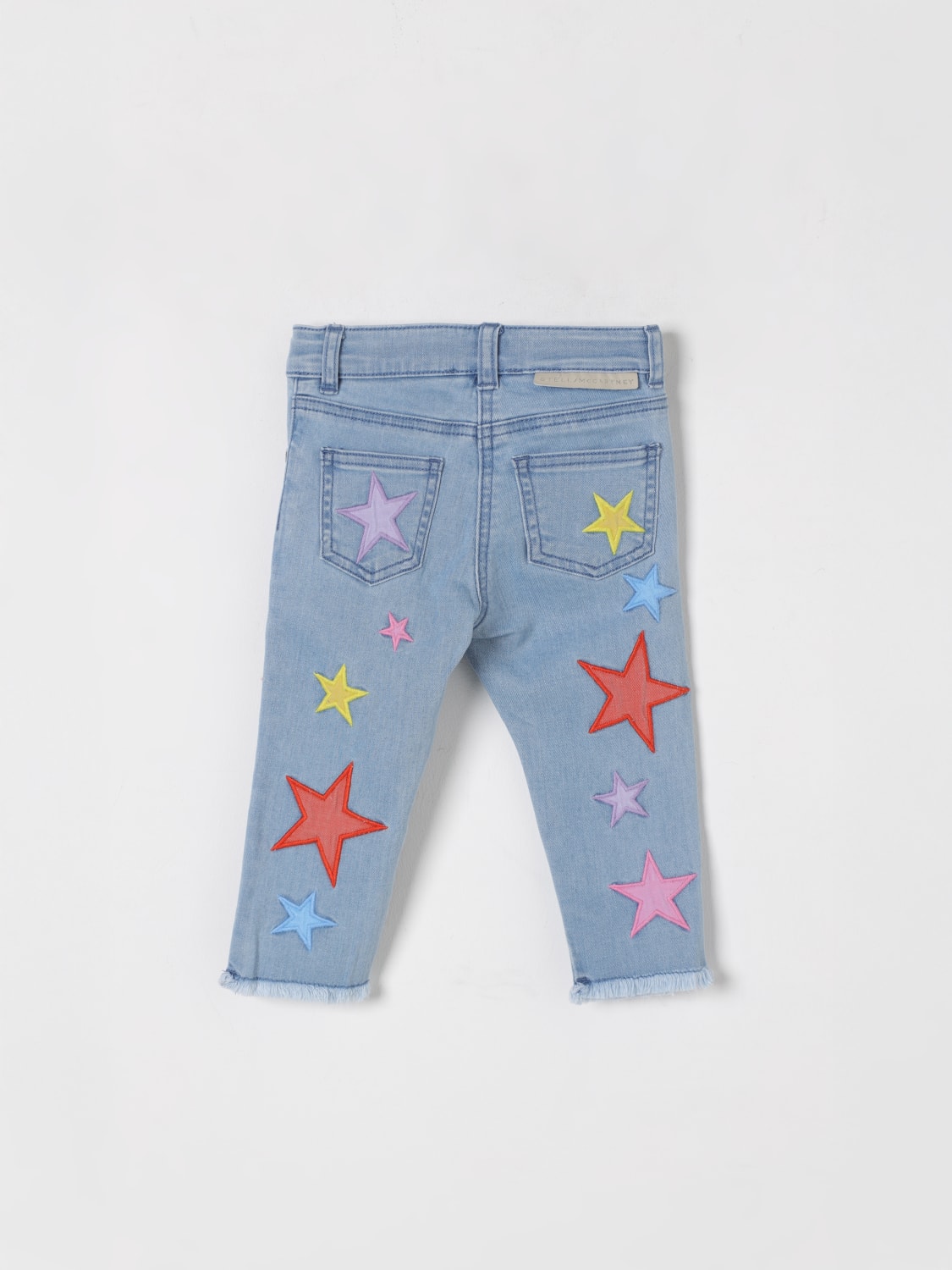 STELLA MCCARTNEY KIDS JEANS: Jeans con stelle ricamate Stella Mcartney Kids, Blue - Img 2