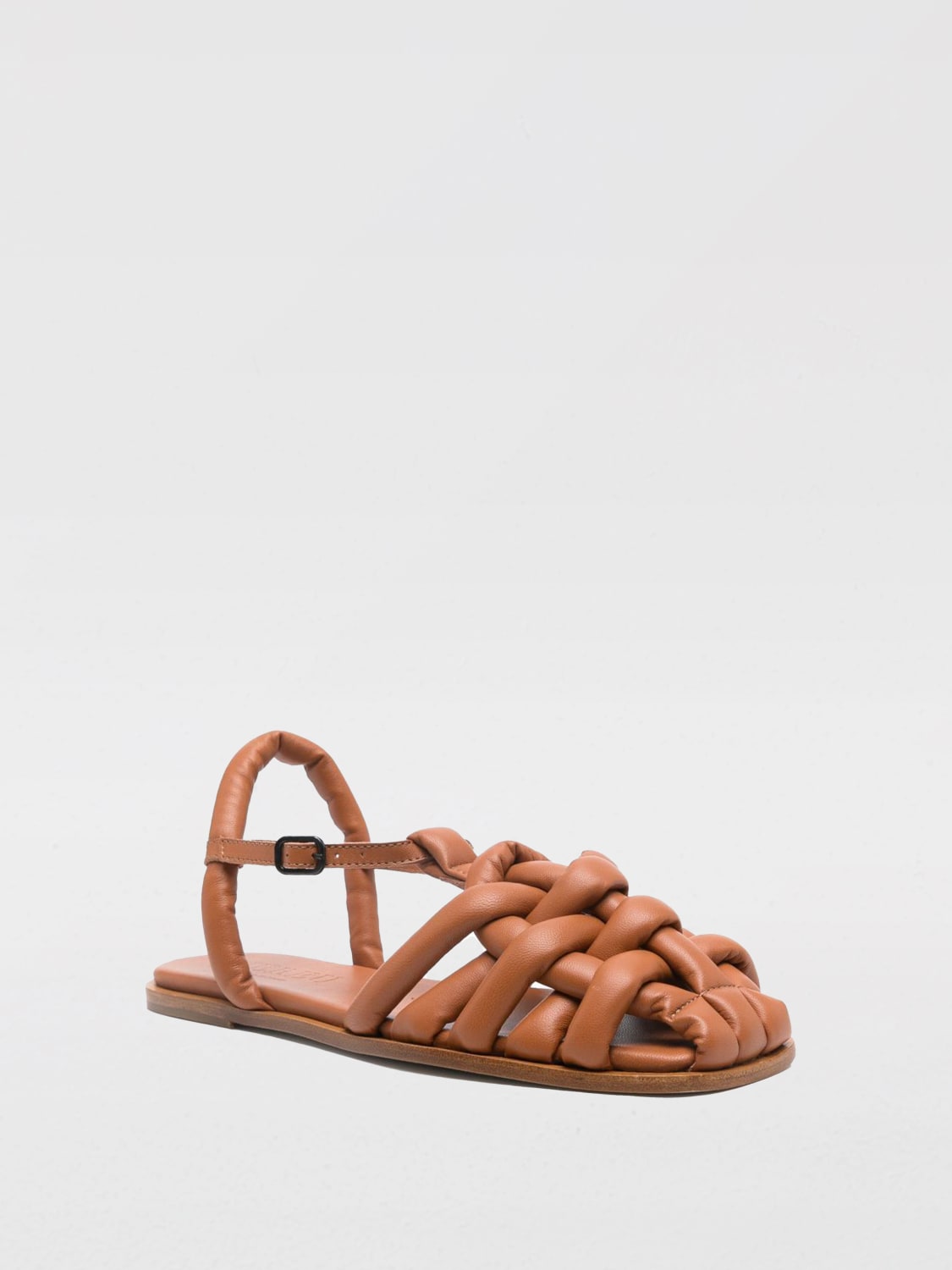 HEREU SANDALI BASSI: Sandalo Cabersa Hereu in nappa intrecciata , Cammello - Img 2