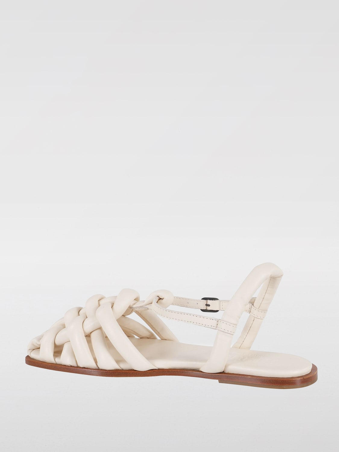 サンダル・ミュール HEREU Women Sandals CABE2WFS25 WHITE HEREU: Shoes woman - Ivory | Hereu flat sandals CABE2WFS25