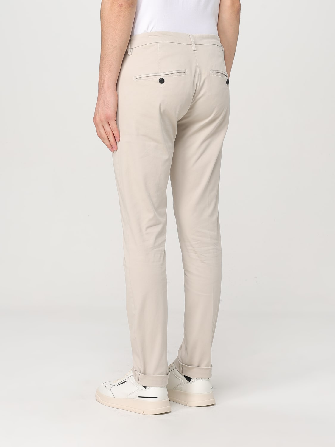 DONDUP PANTALONI: Pantalone Dondup in cotone , Crema - Img 2
