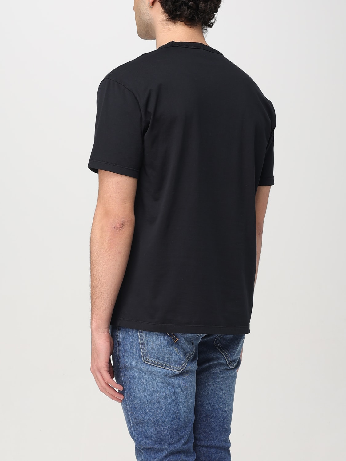 Tシャツ・カットソー DONDUP Men T-shirt Black US361JF0358UPTD 999 DONDUP: T-shirt men - Black | Dondup t-shirt US361JF0358UPTD