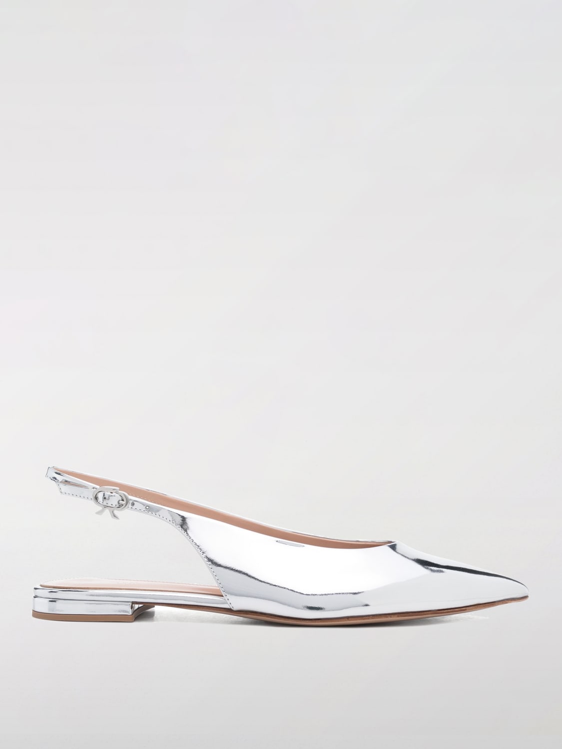 フラットシューズ GIANVITO ROSSI Woman Ballet flats Silver G9554605RICMET ARGE GIANVITO ROSSI: Shoes woman - Silver | Gianvito Rossi ballet