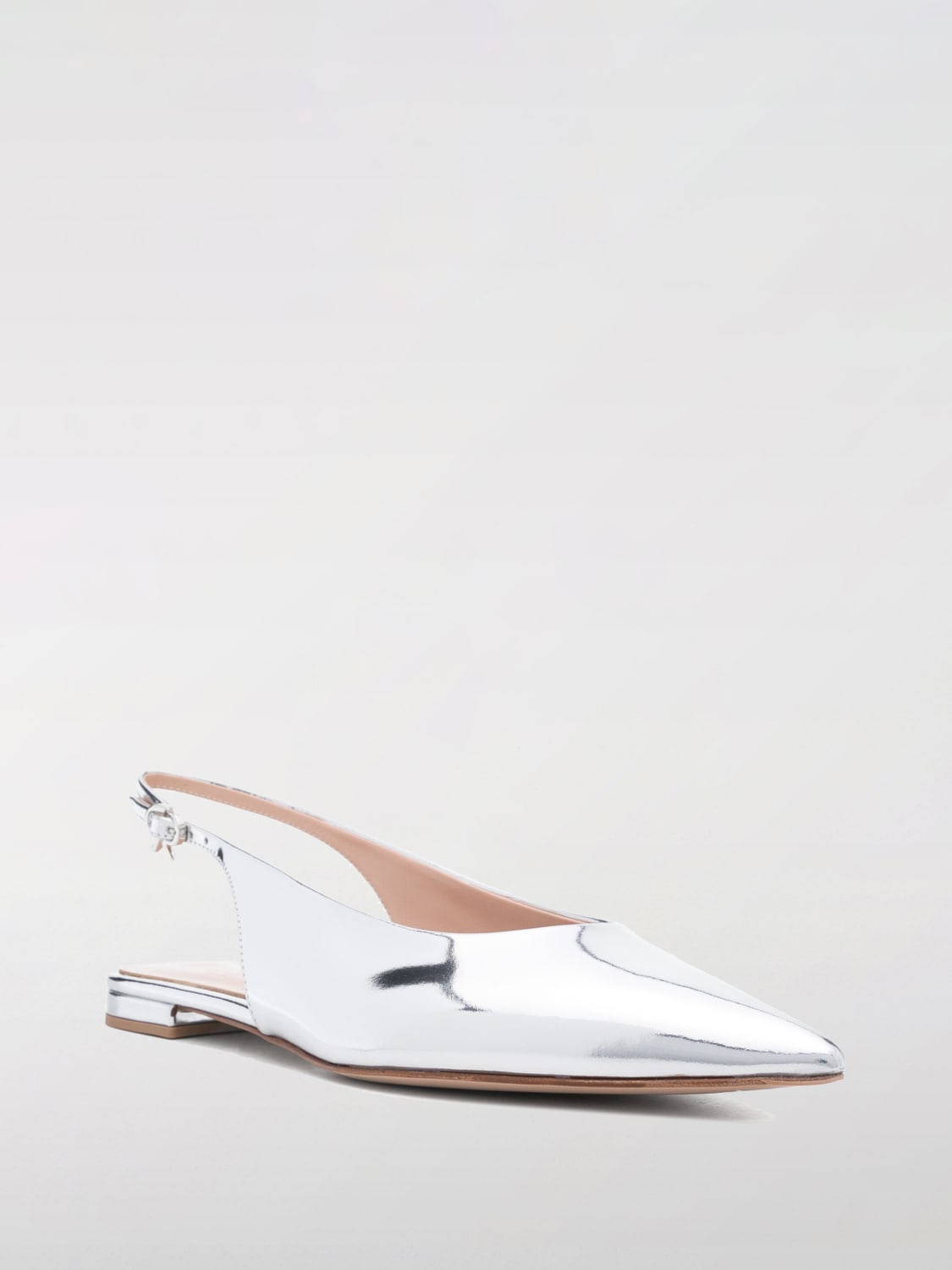 GIANVITO ROSSI BALLET FLAT: Shoes woman Gianvito Rossi, Silver - Img 2
