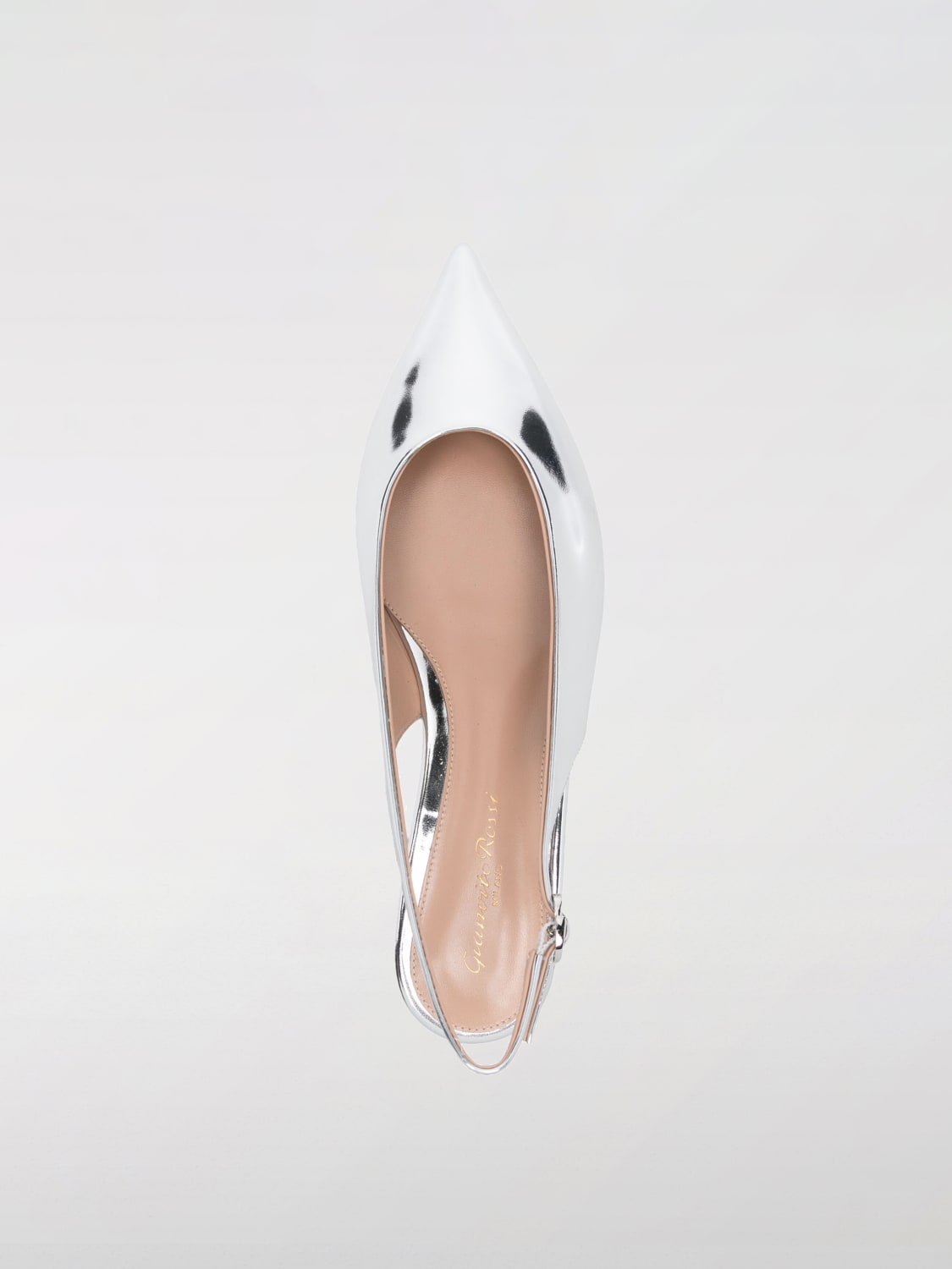フラットシューズ GIANVITO ROSSI Woman Ballet flats Silver G9554605RICMET ARGE GIANVITO ROSSI: Shoes woman - Silver | Gianvito Rossi ballet