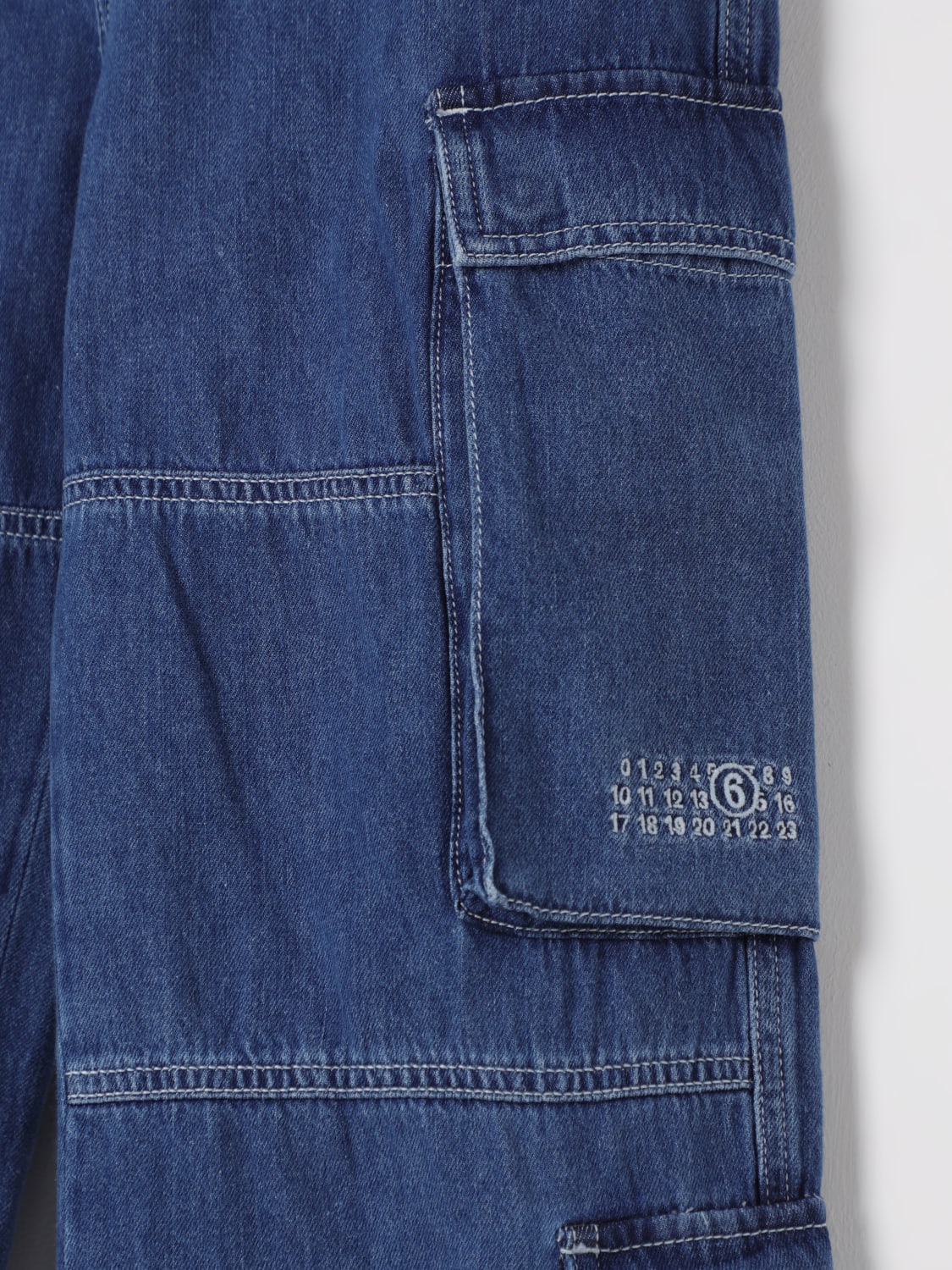 MM6 MAISON MARGIELA JEANS: Pantalon enfant Mm6 Maison Margiela, Denim - Img 3