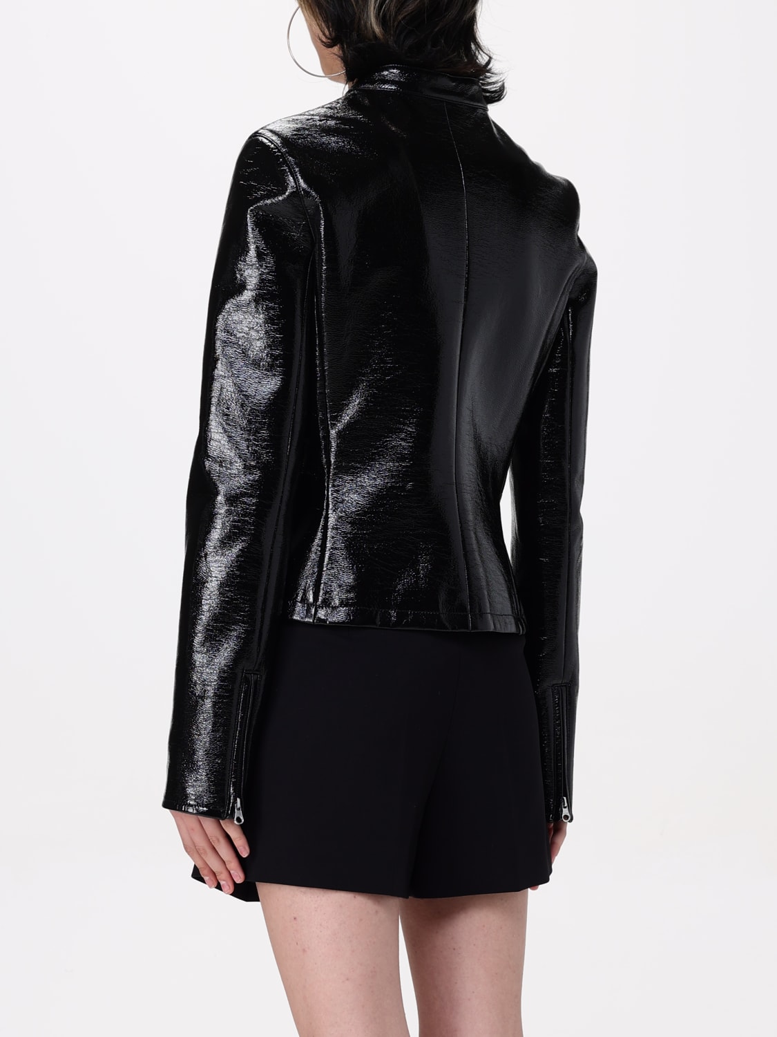 ジャケット COURReGES Woman Jacket Black 125CBL257VY0014 9999 VINYL CITY JACKET - courrèges