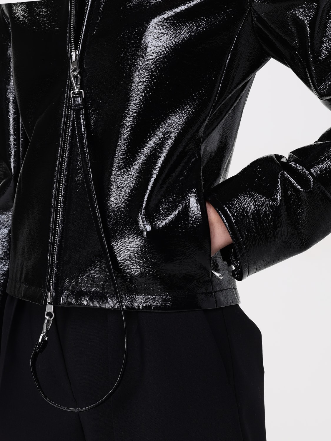 COURRÈGES JACKET: Coat woman CourrÈges, Black - Img 5