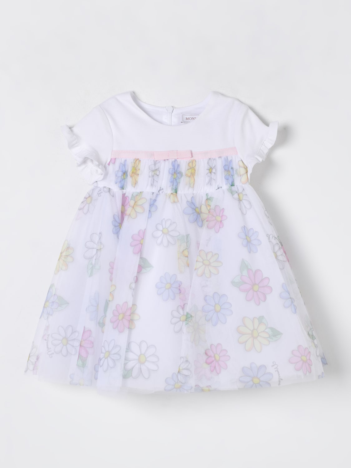 MONNALISA ROMPER: Dress kids Monnalisa, White - Img 1