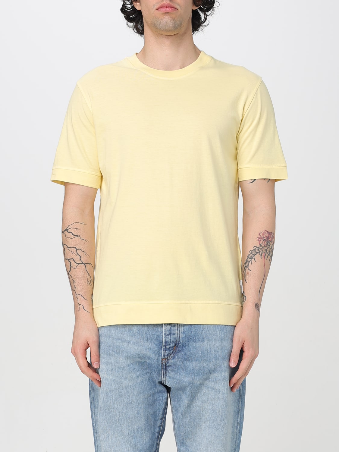 Tシャツ・カットソー PAOLO PECORA Men T-shirt Yellow F0214037 3313 PAOLO PECORA: T-shirt men - Yellow | Paolo Pecora t-shirt
