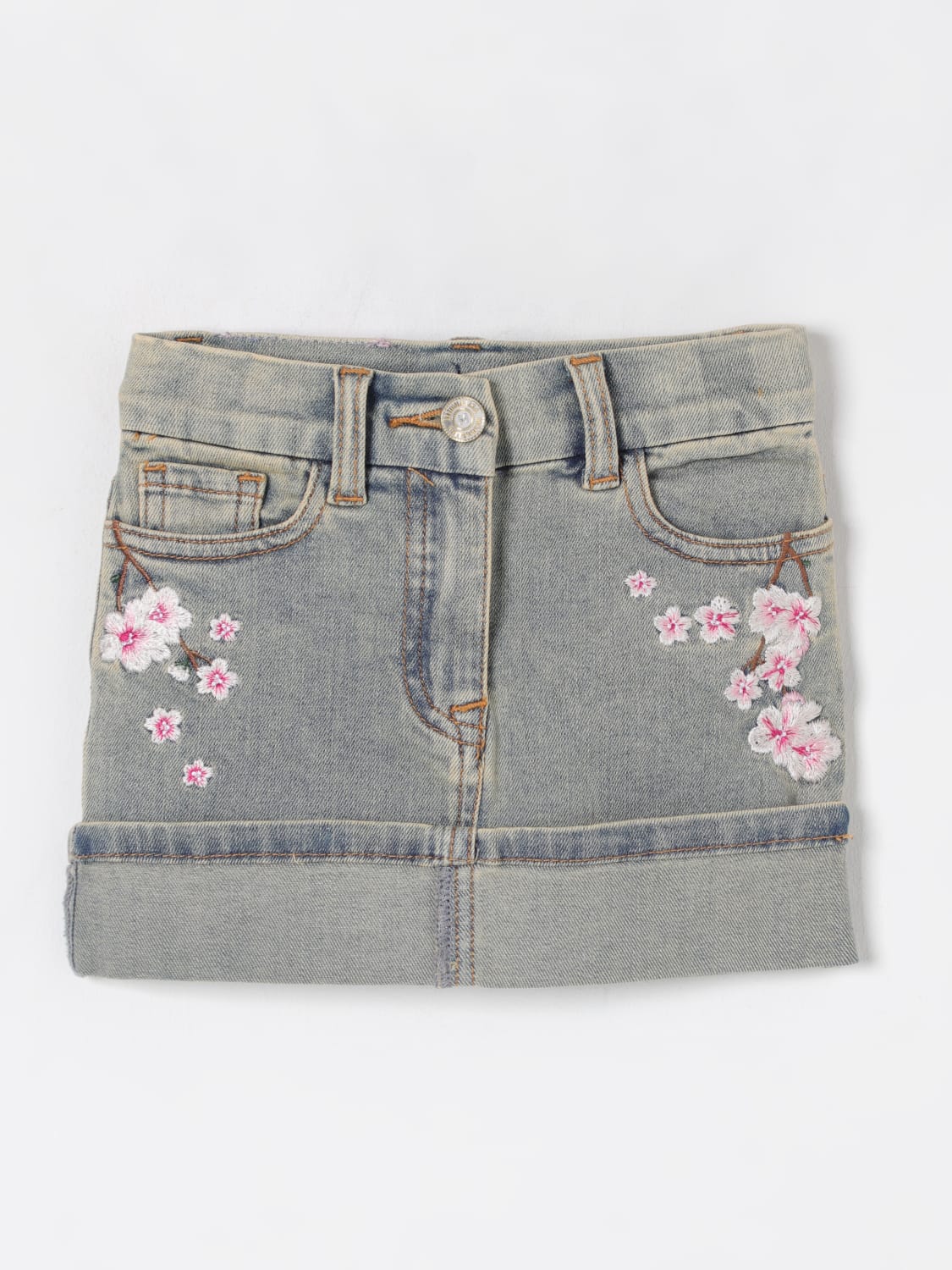 MONNALISA SKIRT: Skirt kids Monnalisa, Denim - Img 1