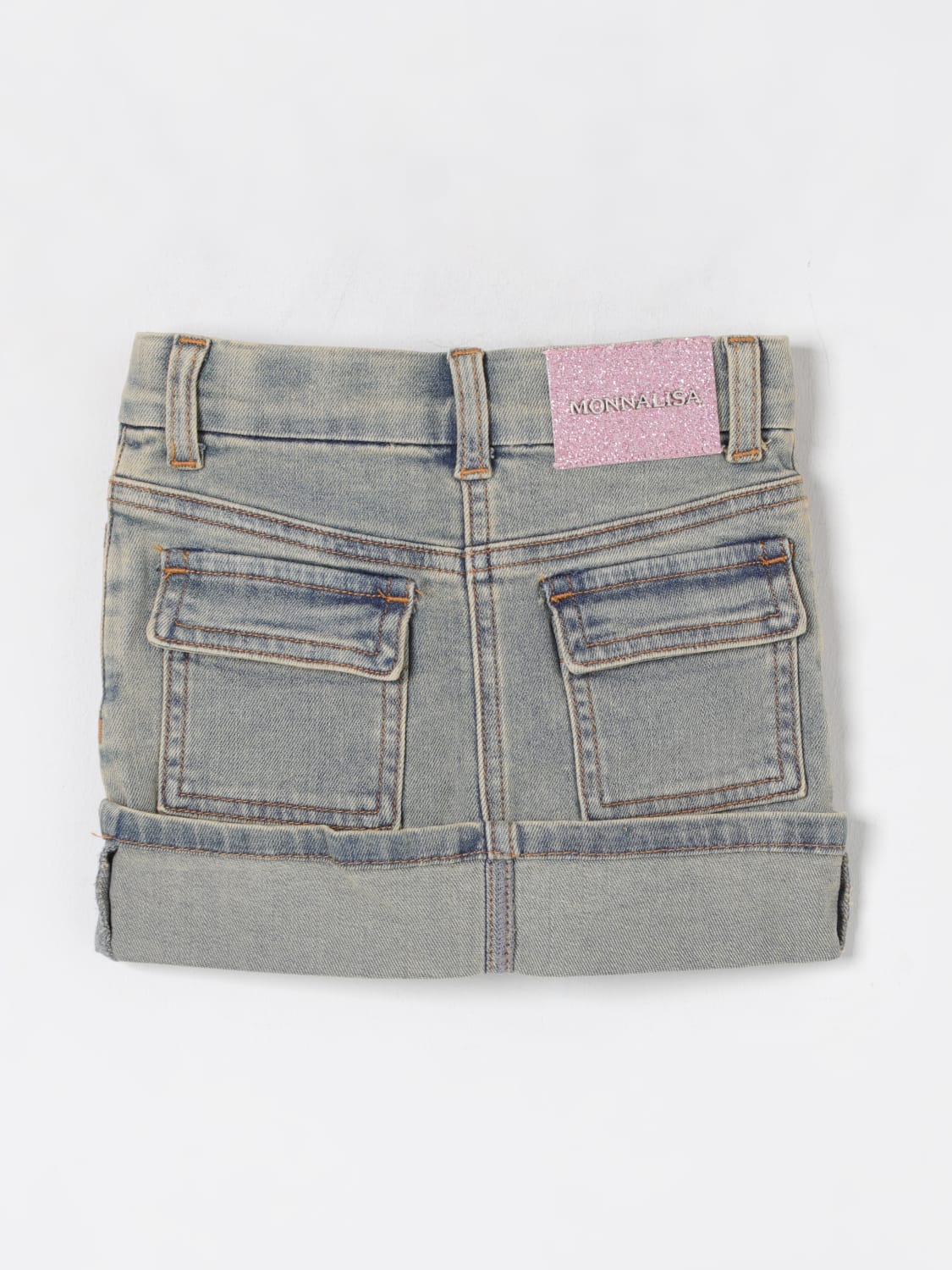 MONNALISA SKIRT: Skirt kids Monnalisa, Denim - Img 2