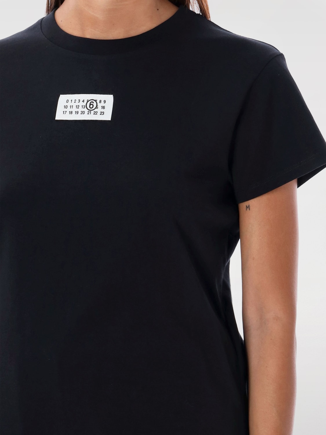 MM6 MAISON MARGIELA T-SHIRTS: T-shirt basic Mm6 Maison Margiela, Nero - Img 3