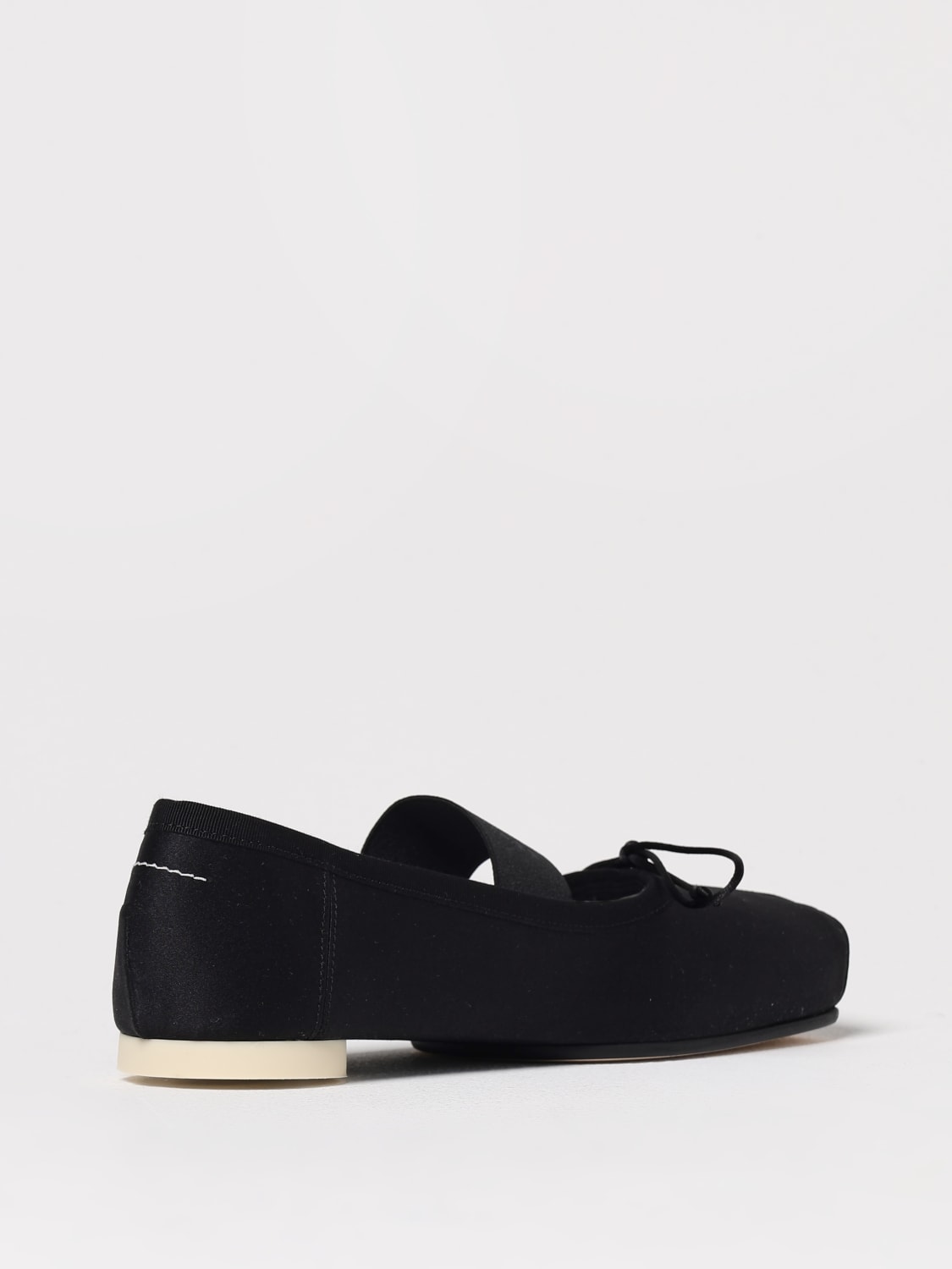 MM6 MAISON MARGIELA BALLERINE: Ballerina MM6 Maison Margiela in raso , Nero - Img 3