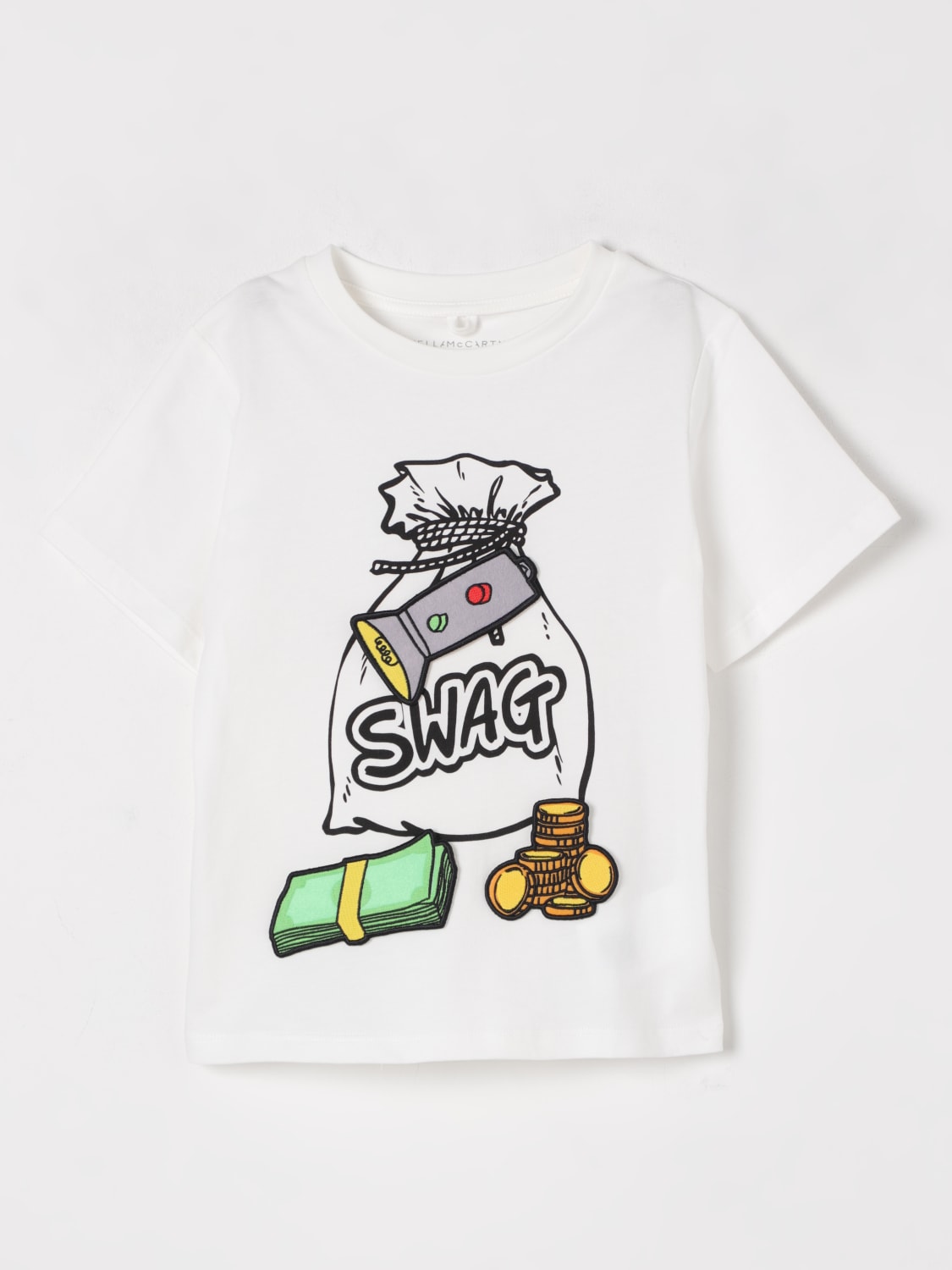 STELLA MCCARTNEY KIDS T-SHIRT: T-shirt kids Stella McCartney Kids, Ivory - Img 1