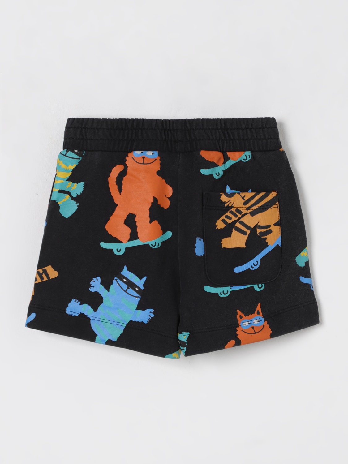 STELLA MCCARTNEY KIDS PANTALONES CORTOS: Pantalón corto niños Stella McCartney Kids, Negro - Img 2