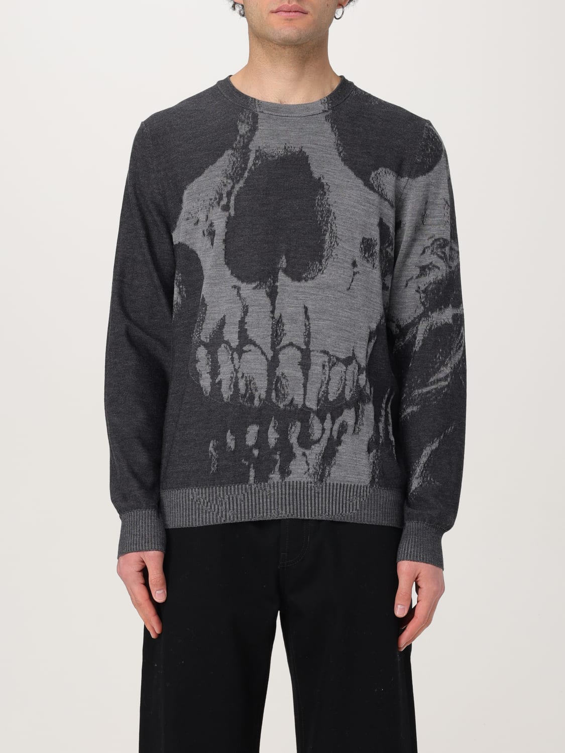 MCQUEEN SWEATER: Sweater men McQueen, Grey - Img 1