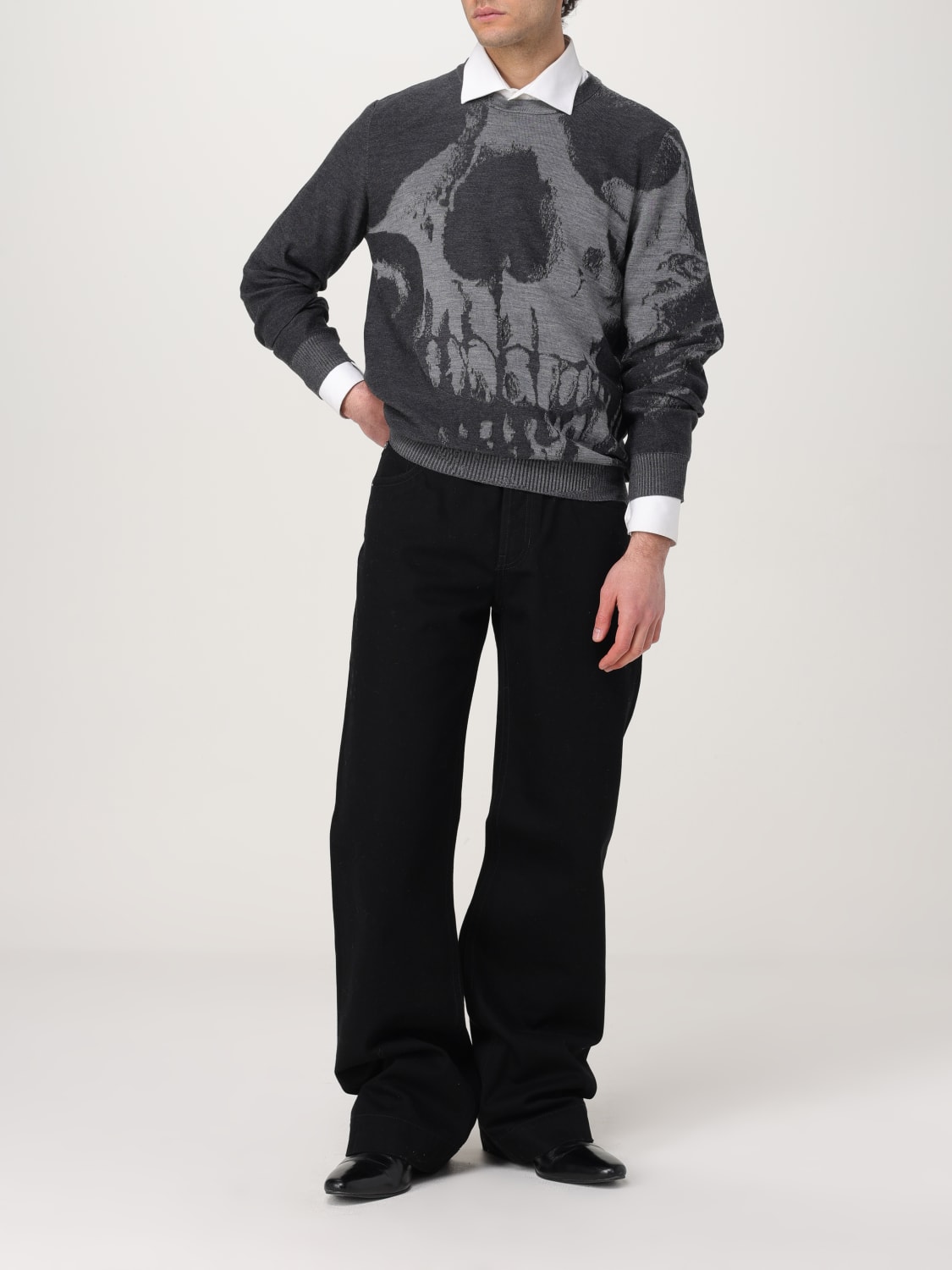 MCQUEEN SWEATER: Sweater men McQueen, Grey - Img 2