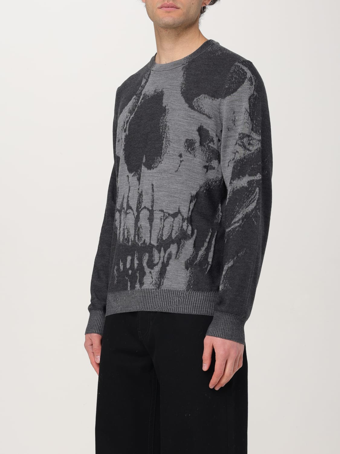 MCQUEEN SWEATER: Sweater men McQueen, Grey - Img 4