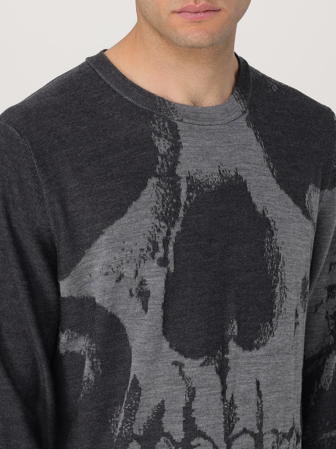 MCQUEEN SWEATER: Sweater men McQueen, Grey - Img 5