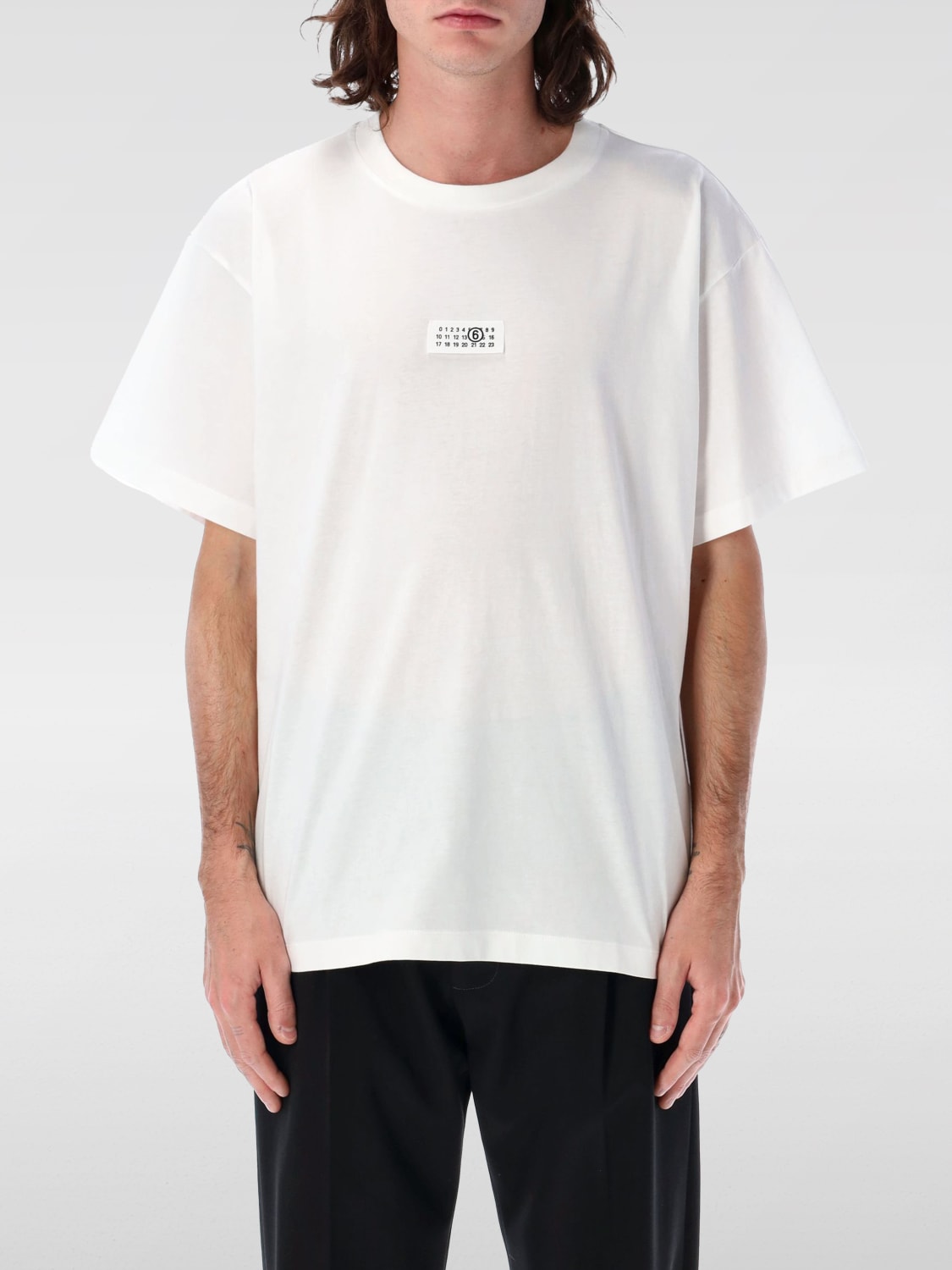 Tシャツ・カットソー MM6 MAISON MARGIELA Men T-shirt White SH0GC0033S24312 101 MM6 MAISON MARGIELA: T-shirt men - White | Mm6 Maison