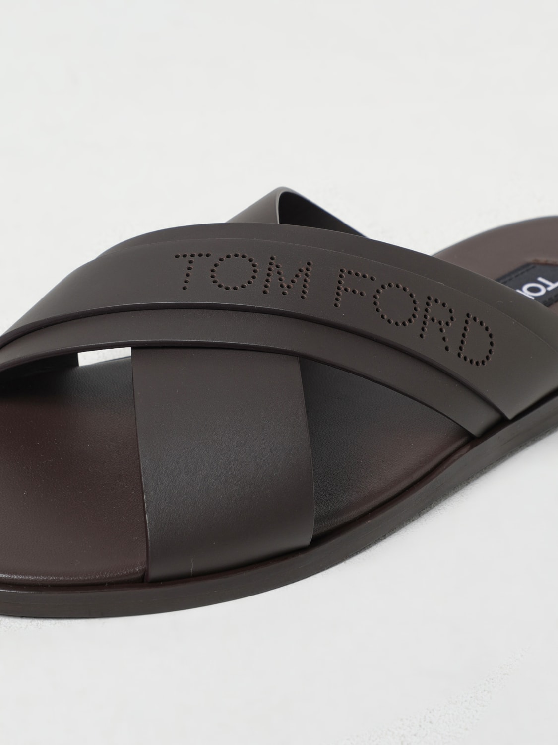 サンダル TOM FORD Men Sandals Brown J1535LCL434N 1B051 TOM FORD: Sandals men - Brown | Tom Ford sandals