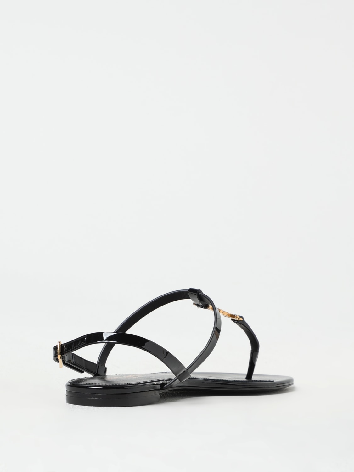 シューズ・サンダルその他 SAINT LAURENT Woman Flat sandals Black 659817B8IKK 1000 SAINT LAURENT: Shoes woman - Black | Saint Laurent flat