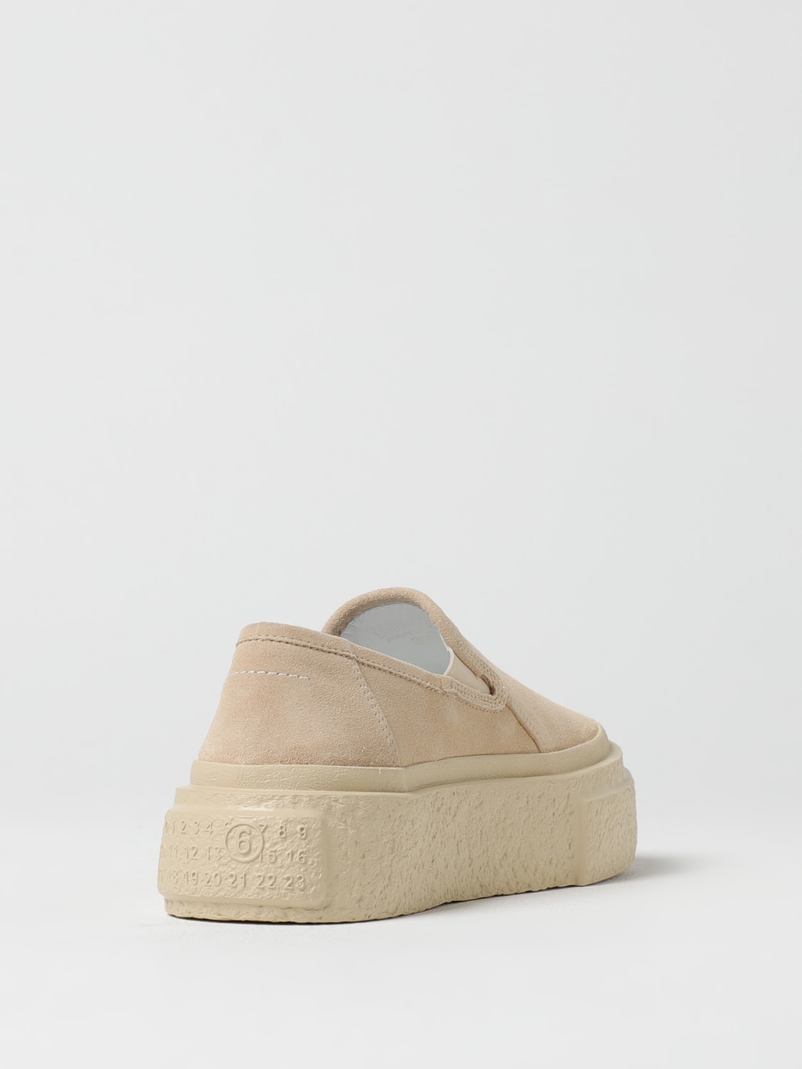 MM6 MAISON MARGIELA SNEAKERS: Sneakers MM6 Maison Margiela in camoscio , Rosa - Img 3