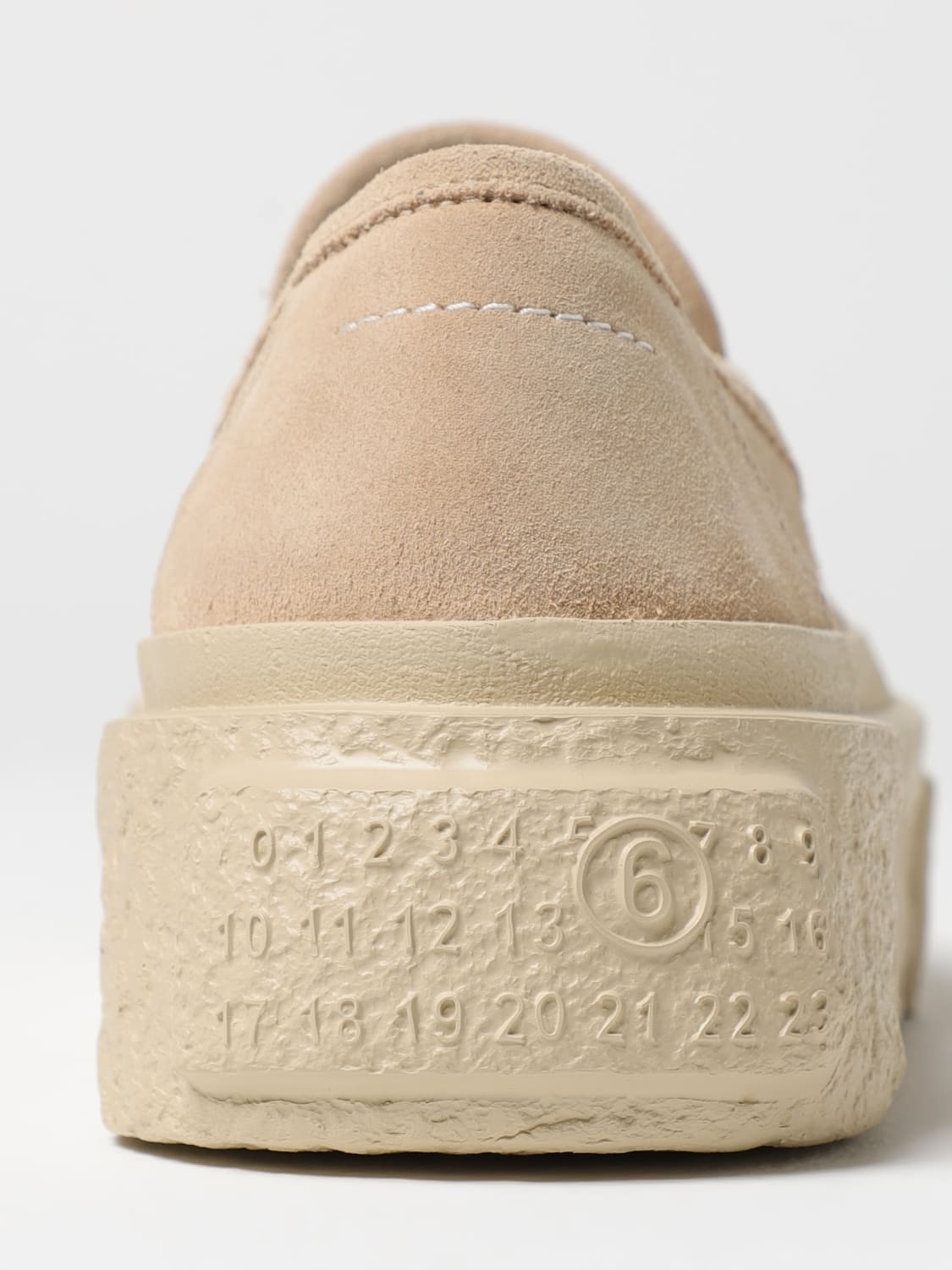MM6 MAISON MARGIELA SNEAKERS: Sneakers MM6 Maison Margiela in camoscio , Rosa - Img 4
