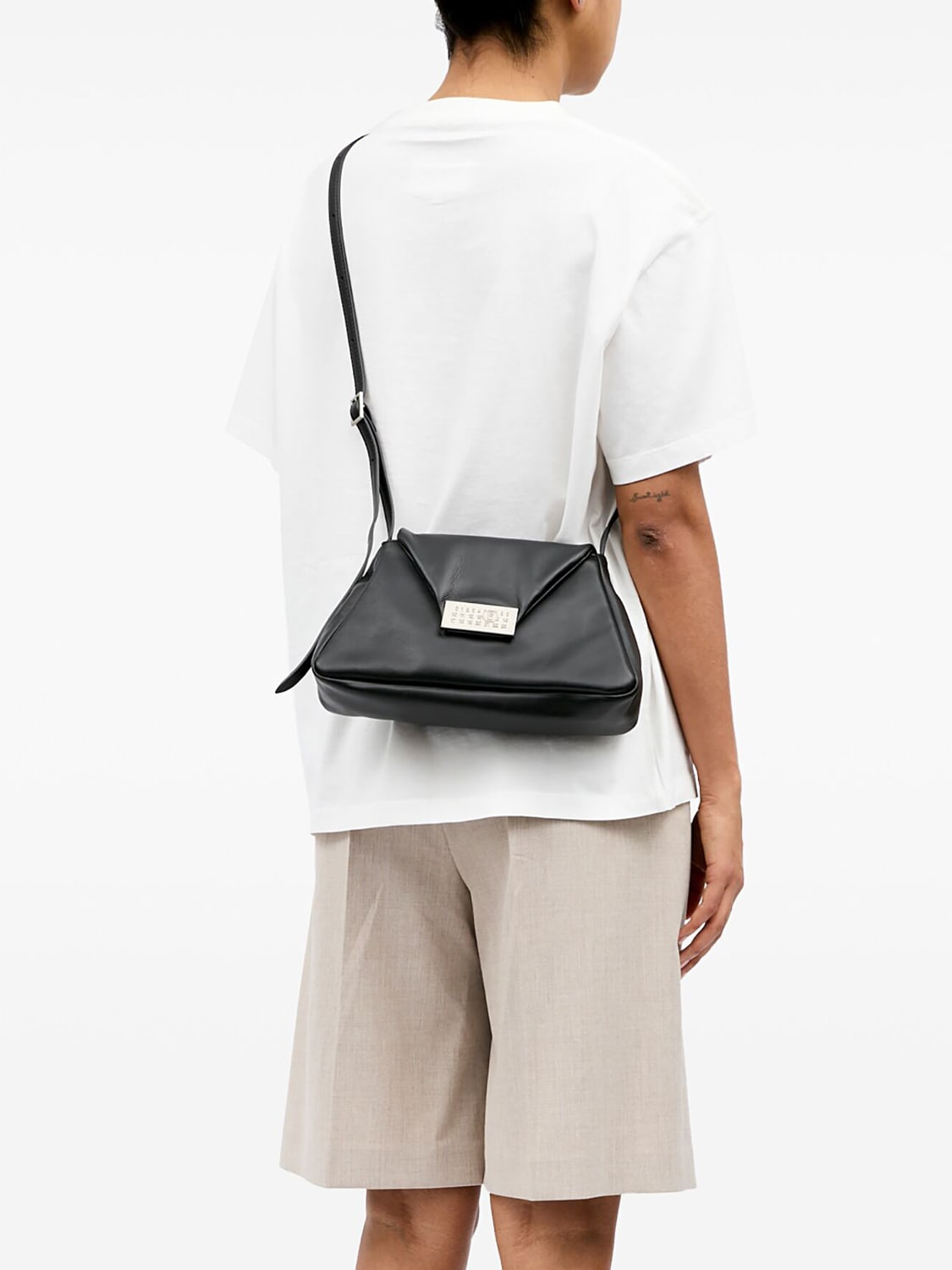 ショルダーバッグ・ポシェット MM6 MAISON MARGIELA Women Shoulder Bags SB6WG0014P7258 Black MM6 Maison Margiela Numeric Leather Shoulder Bag | Black