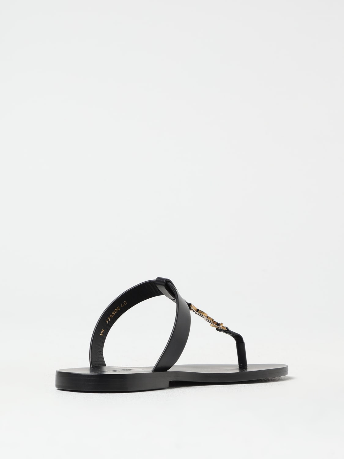 サンダル SAINT LAURENT Men Sandals 775806DWETT1000 BLACK SAINT LAURENT: Sandals men - Black | Saint Laurent sandals