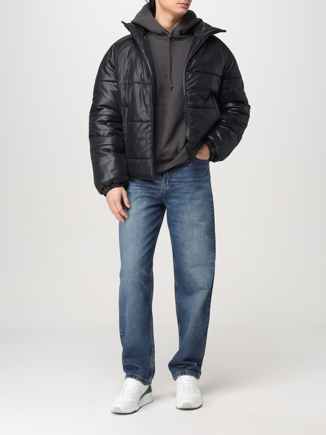 SAINT LAURENT SWEATSHIRT: Sweatshirt men Saint Laurent, Grey - Img 2