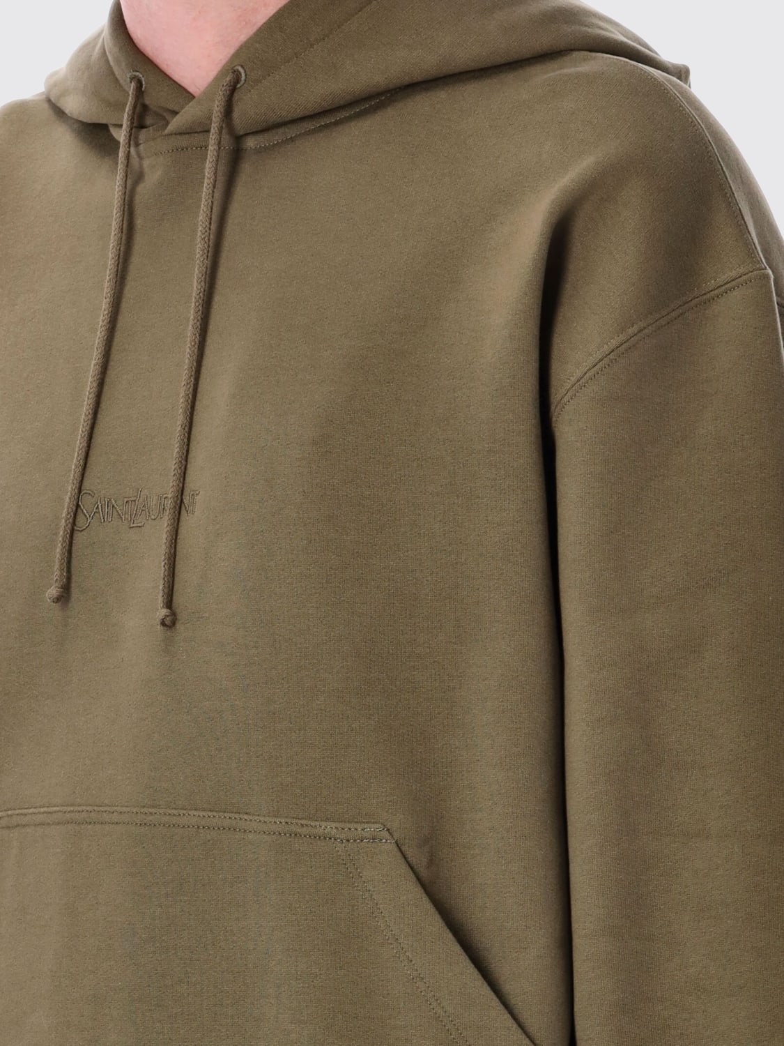 SAINT LAURENT SWEATSHIRT: Sweatshirt men Saint Laurent, Kaki - Img 3